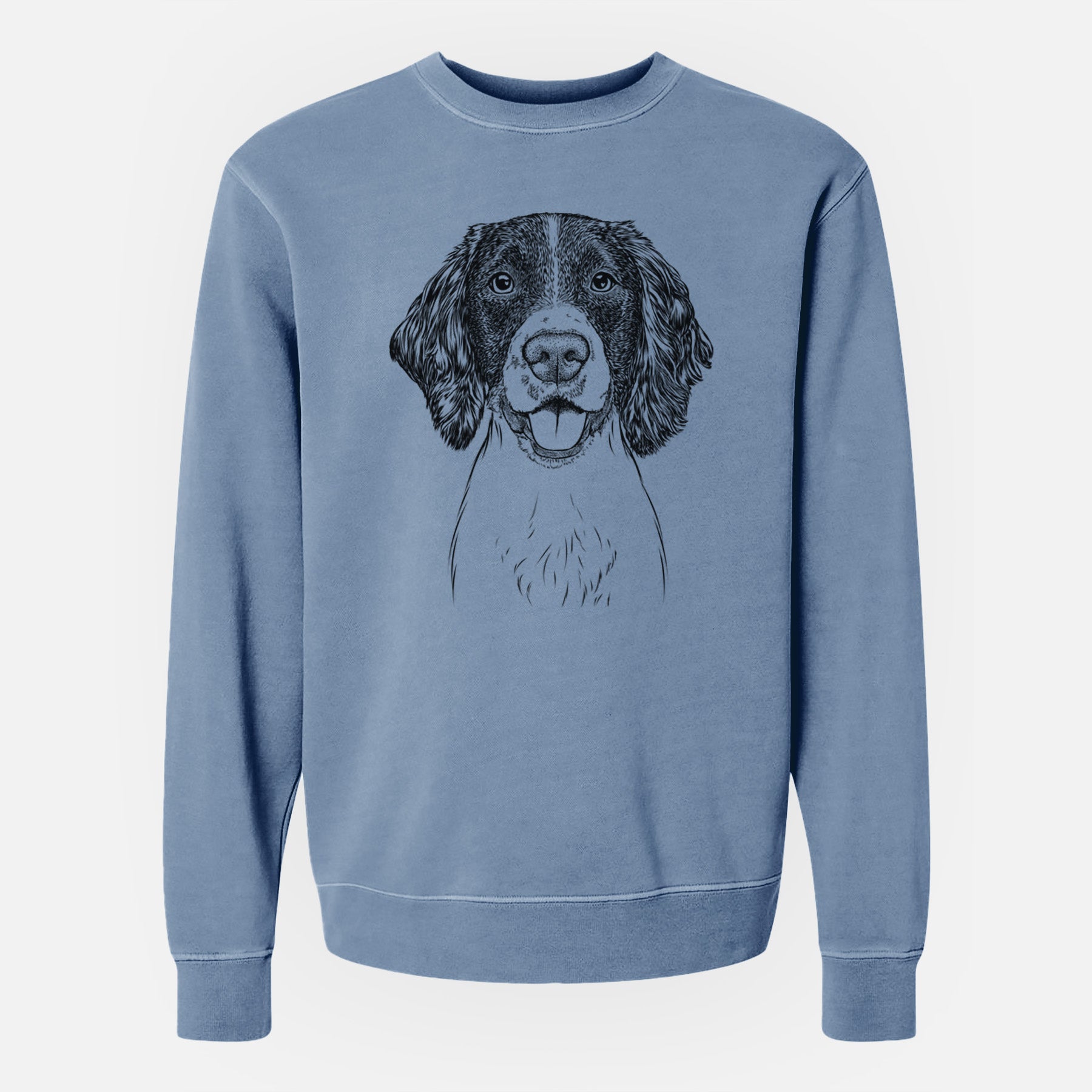 Bare Ever the English Springer Spaniel - Unisex Pigment Dyed Crew Sweatshirt