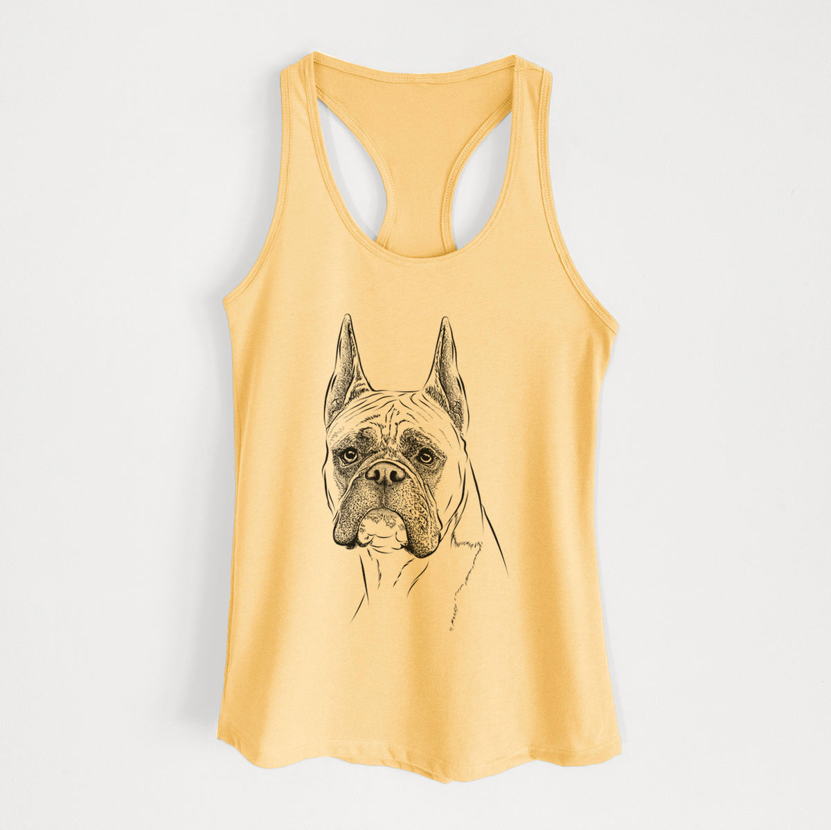 Ezra the Boxer - Women's Racerback Tanktop