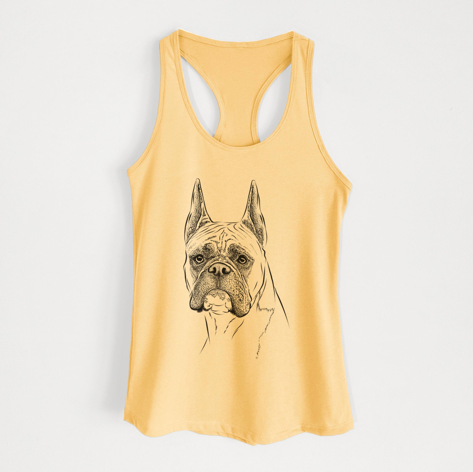 Ezra the Boxer - Women's Racerback Tanktop