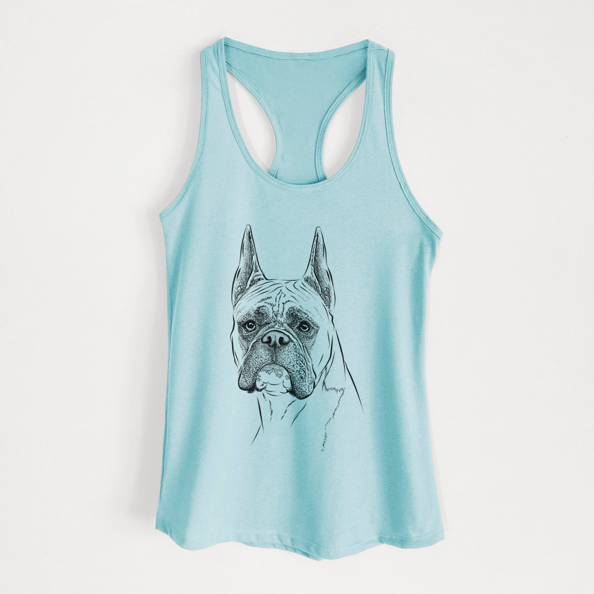 Ezra the Boxer - Women's Racerback Tanktop