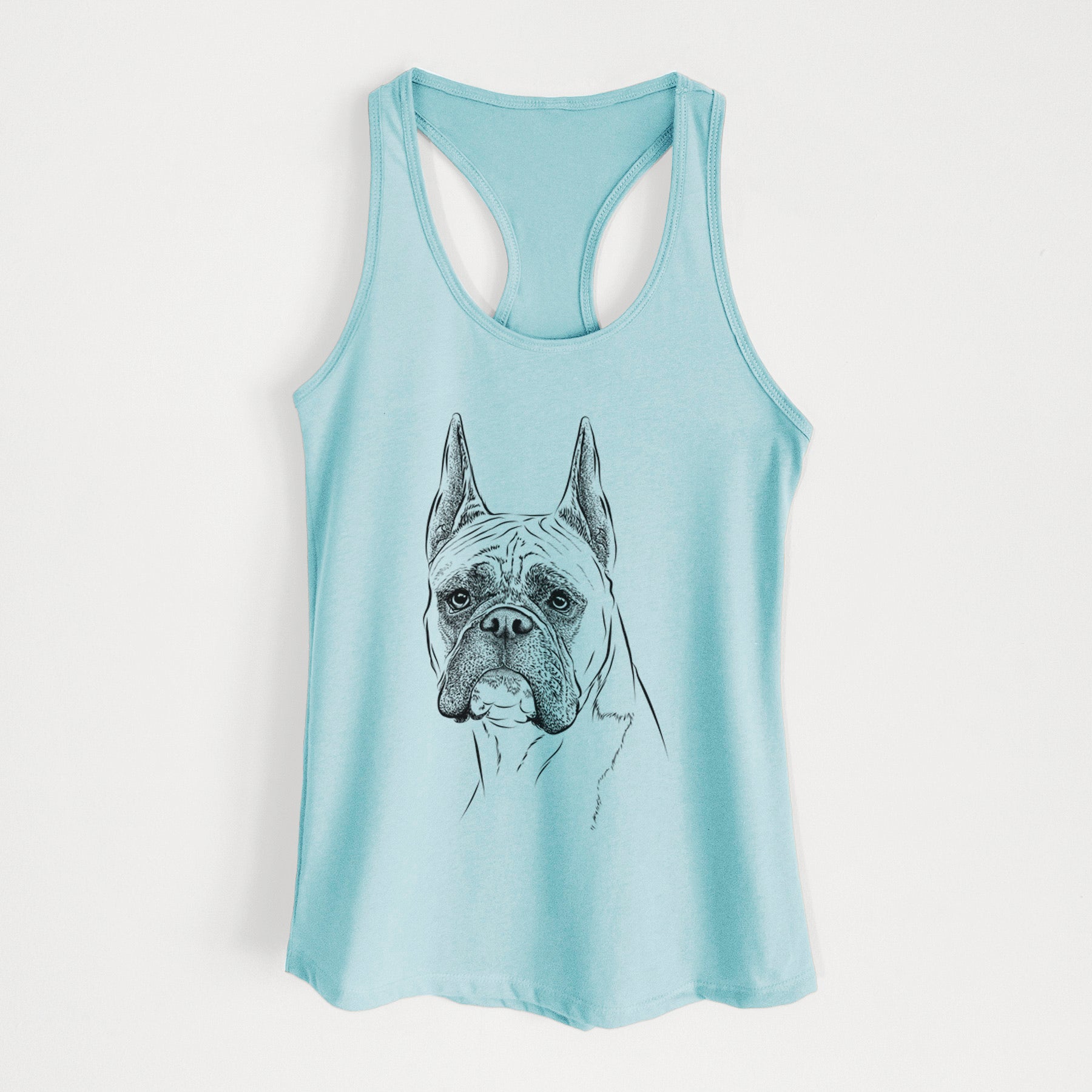 Ezra the Boxer - Women's Racerback Tanktop