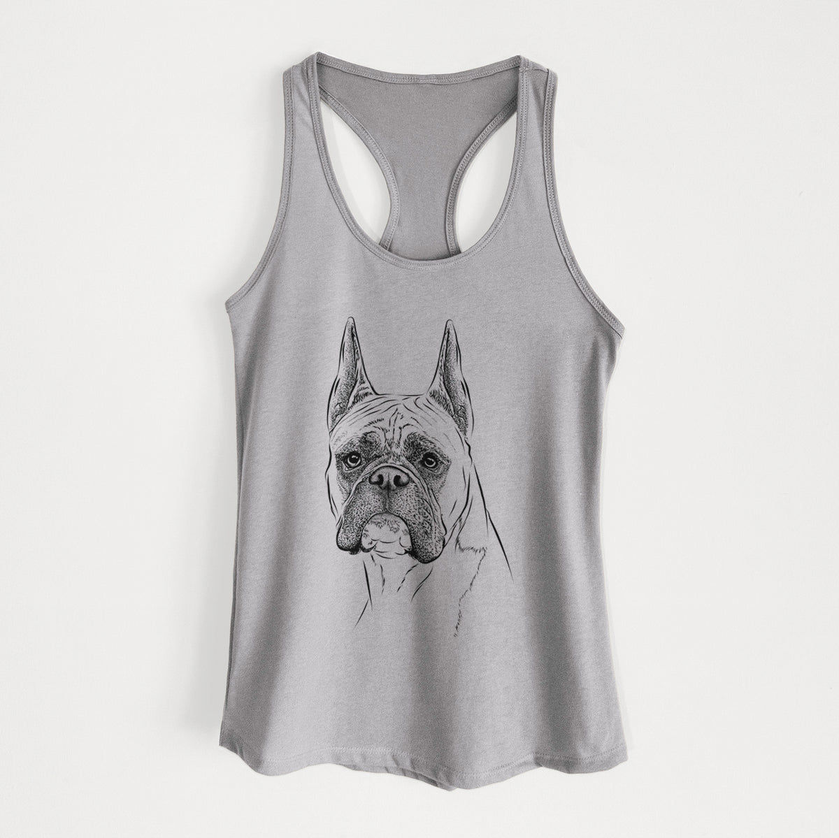 Ezra the Boxer - Women's Racerback Tanktop