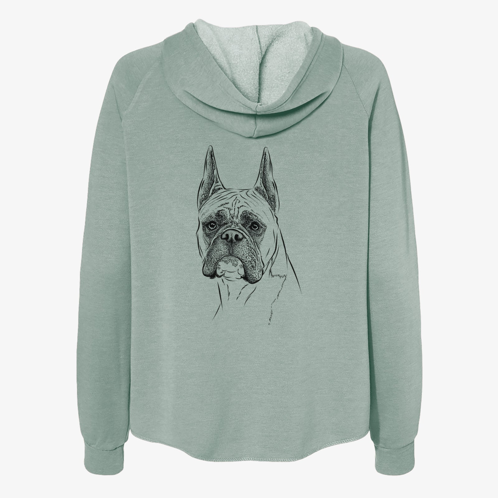 Ezra the Boxer - Women's Cali Wave Zip-Up Sweatshirt