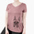 Bare Ezra the Boxer - Women's V-neck Shirt