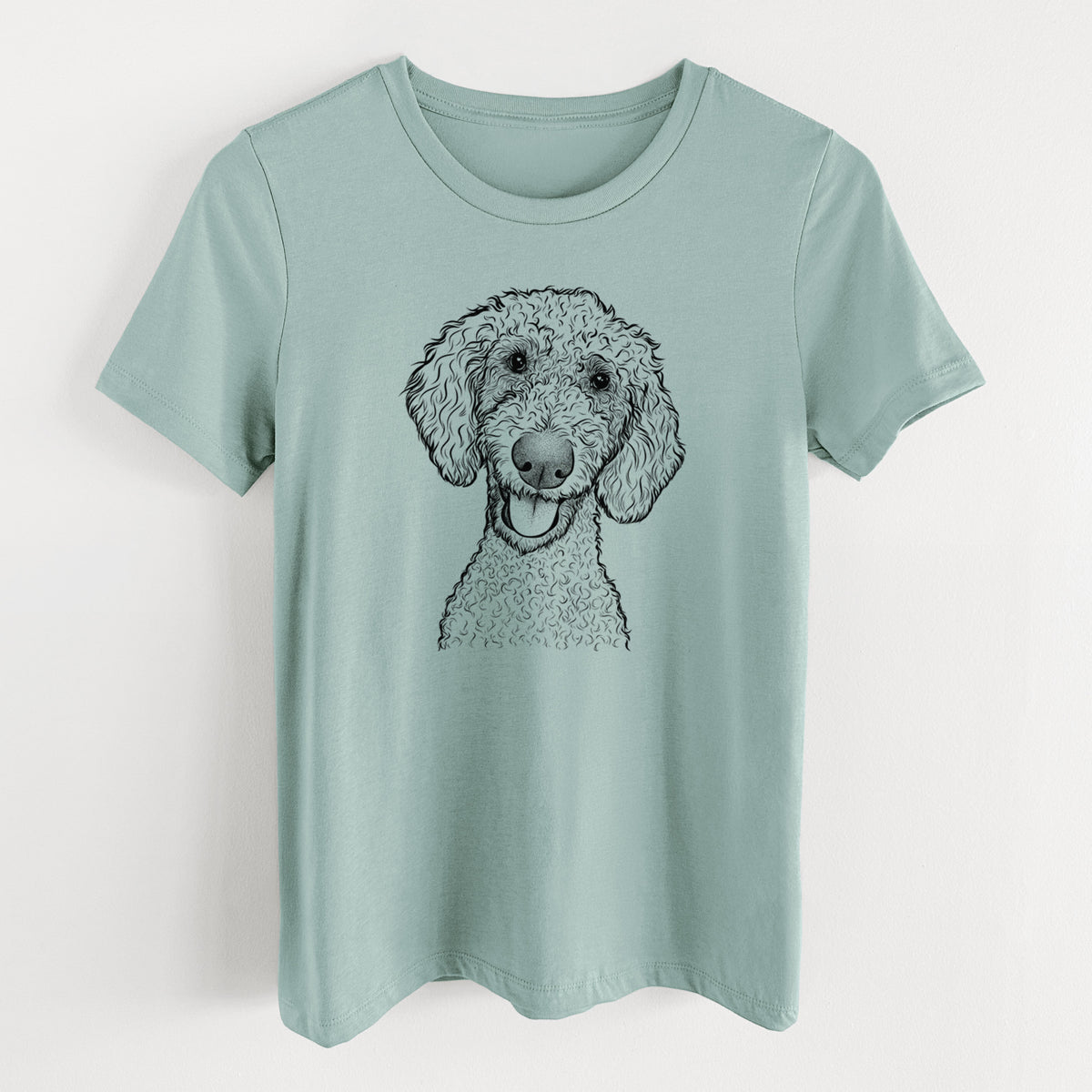 Bare Fenway the Goldendoodle - Women's Lightweight Relaxed Fit 100% Cotton Crewneck