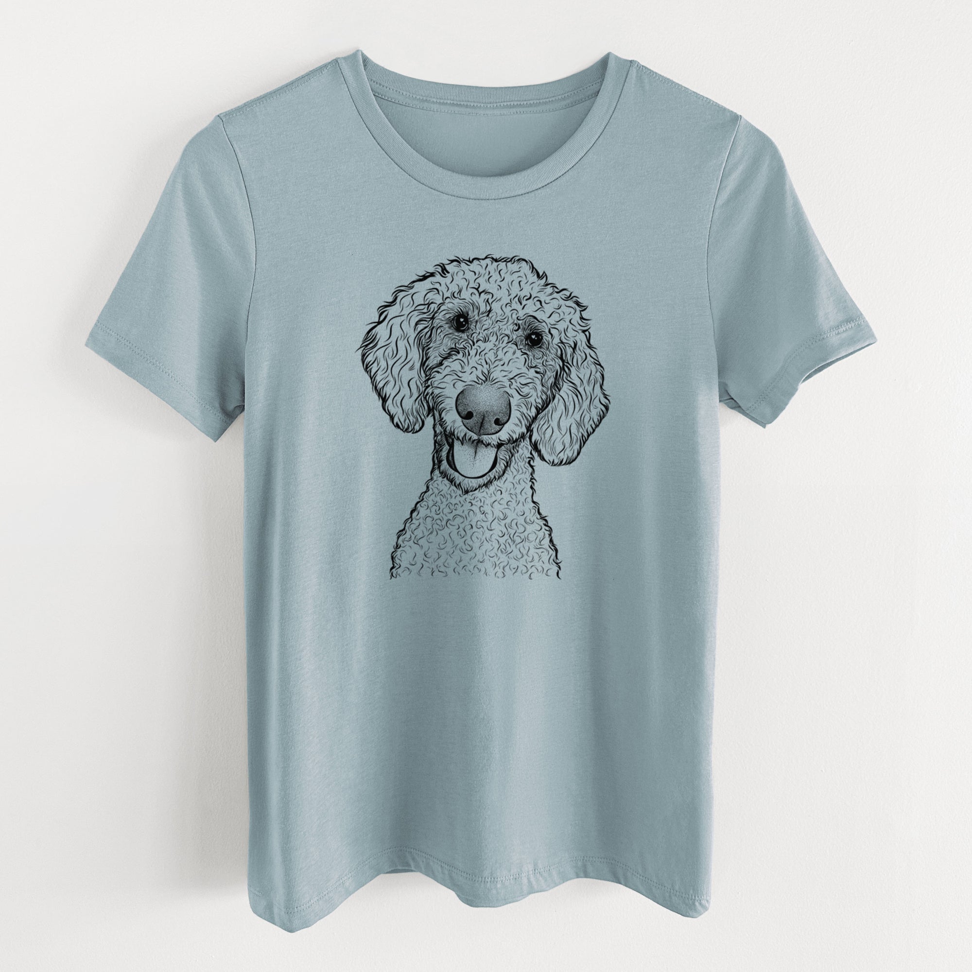 Bare Fenway the Goldendoodle - Women's Lightweight Relaxed Fit 100% Cotton Crewneck
