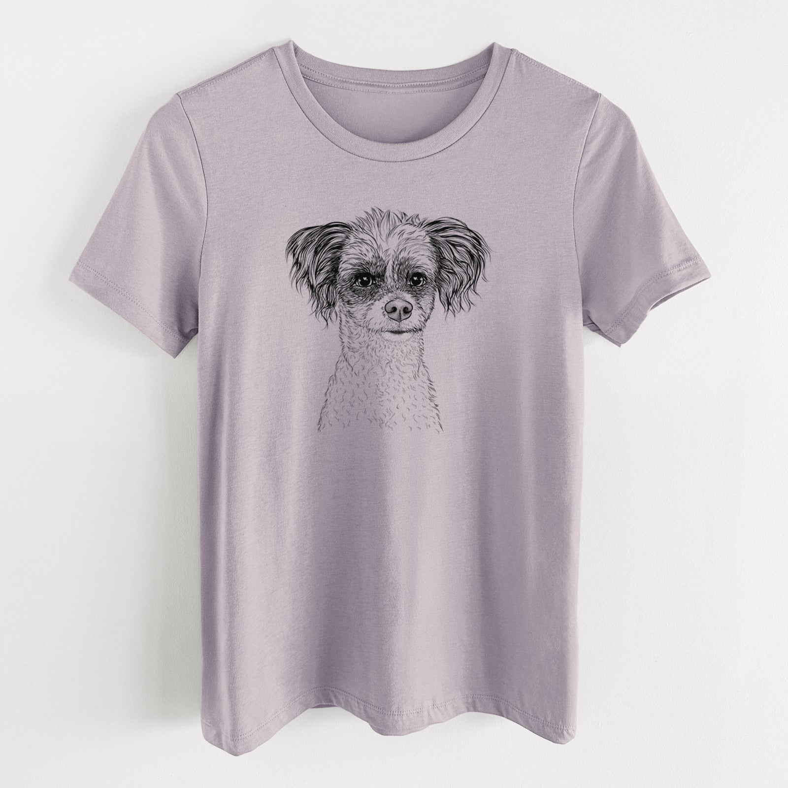 Bare Finley the Papillon Mix - Women's Lightweight Relaxed Fit 100% Cotton Crewneck