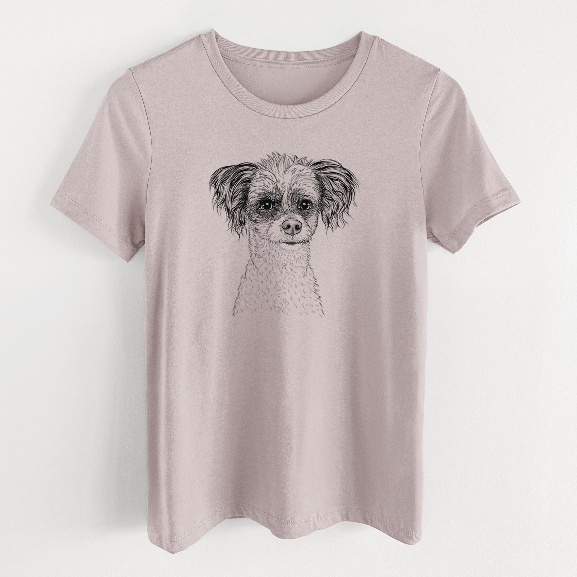 Bare Finley the Papillon Mix - Women's Lightweight Relaxed Fit 100% Cotton Crewneck