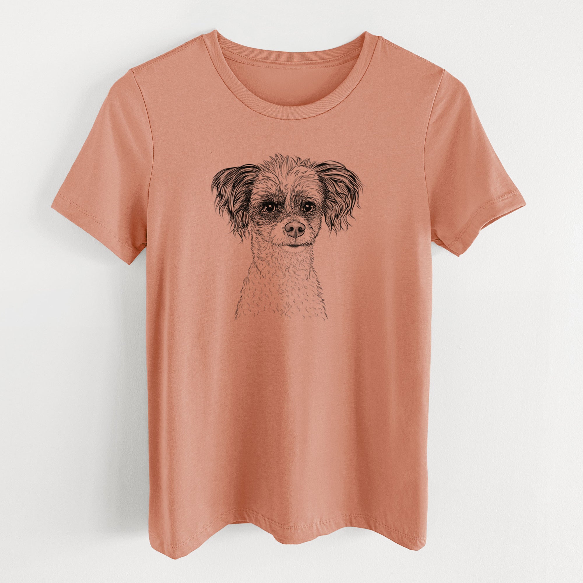 Bare Finley the Papillon Mix - Women's Lightweight Relaxed Fit 100% Cotton Crewneck