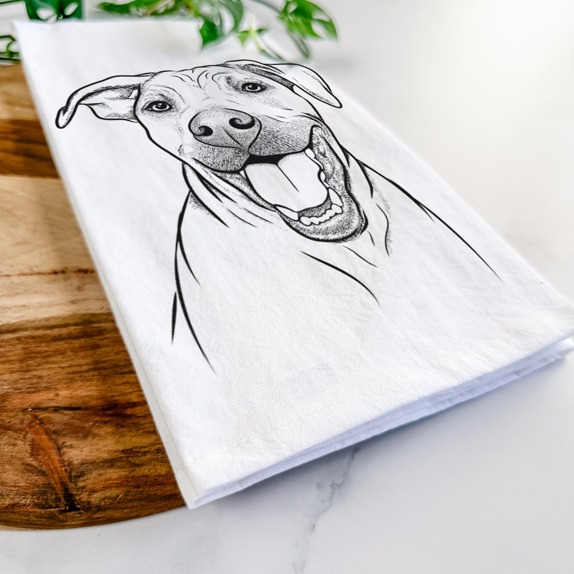 Finn the Hound Mix Tea Towel