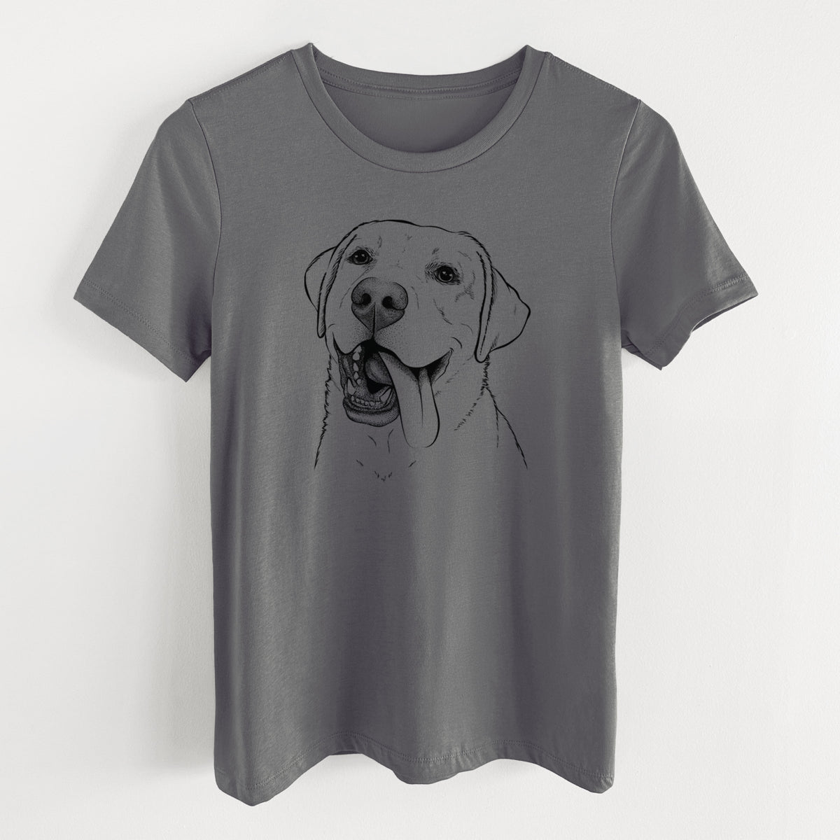 Bare Finn the Labrador Retriever - Women's Lightweight Relaxed Fit 100% Cotton Crewneck