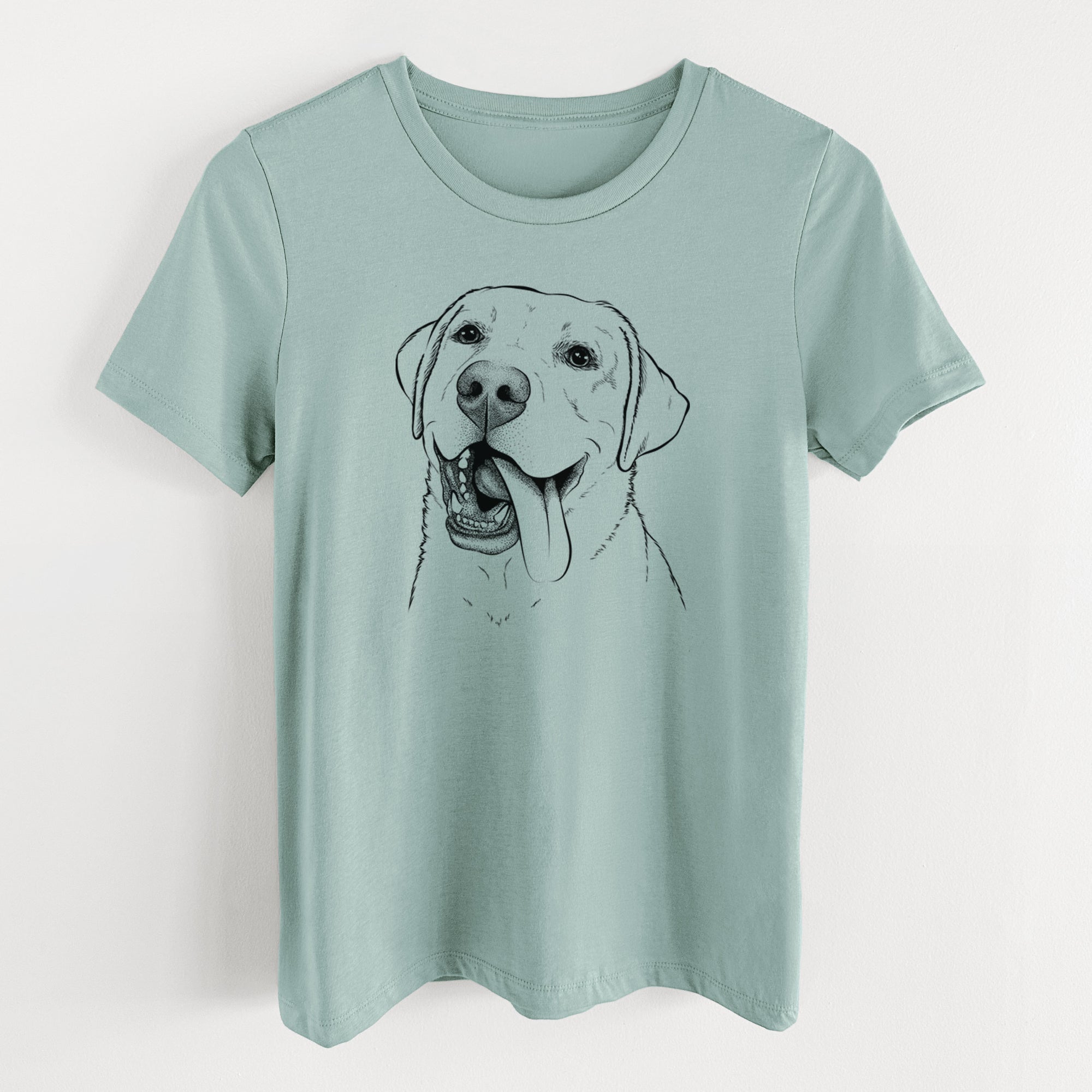 Bare Finn the Labrador Retriever - Women's Lightweight Relaxed Fit 100% Cotton Crewneck