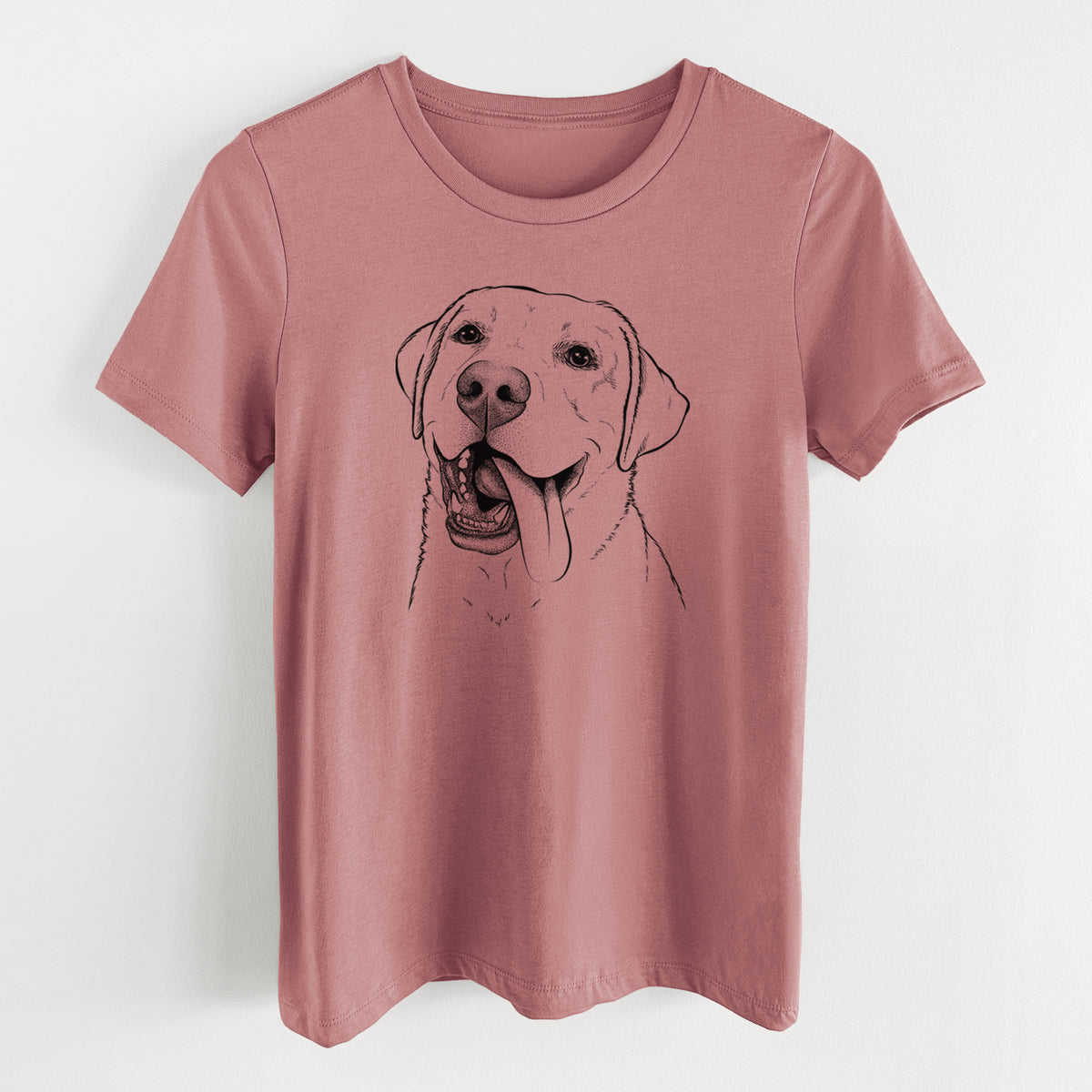 Bare Finn the Labrador Retriever - Women's Lightweight Relaxed Fit 100% Cotton Crewneck