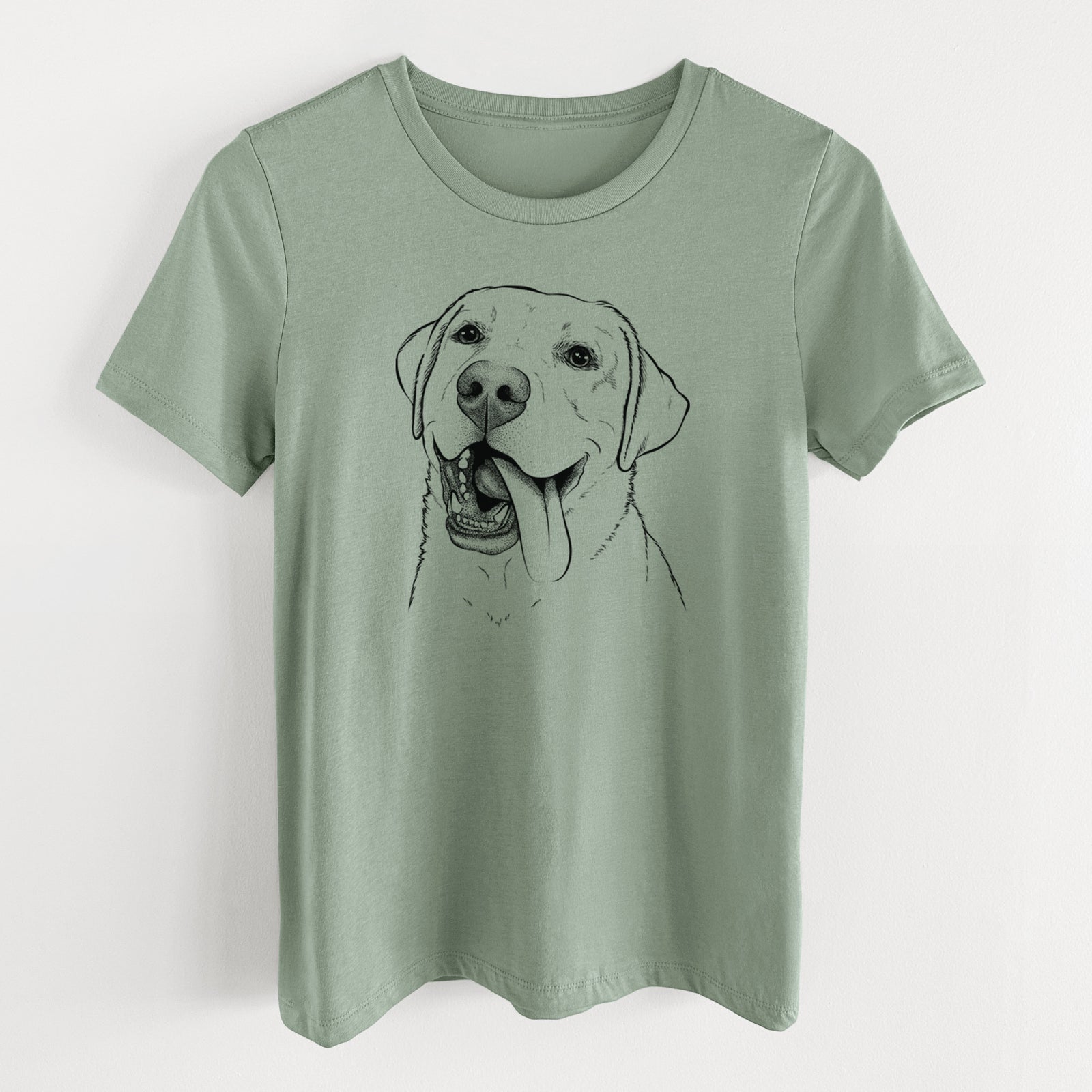 Bare Finn the Labrador Retriever - Women's Lightweight Relaxed Fit 100% Cotton Crewneck