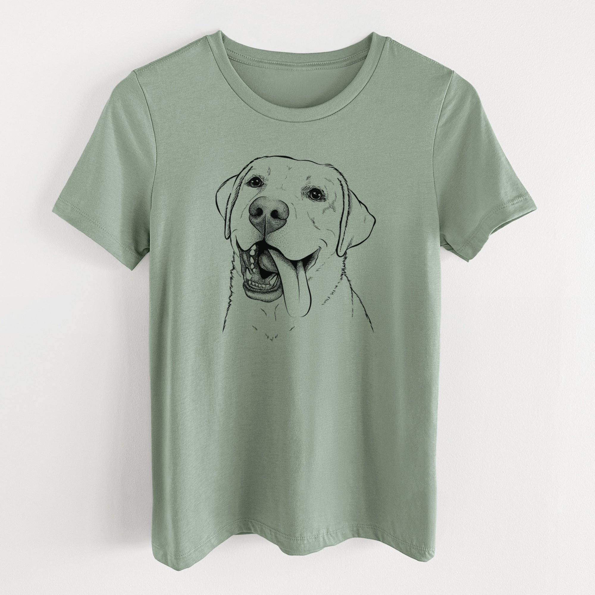 Bare Finn the Labrador Retriever - Women's Lightweight Relaxed Fit 100% Cotton Crewneck