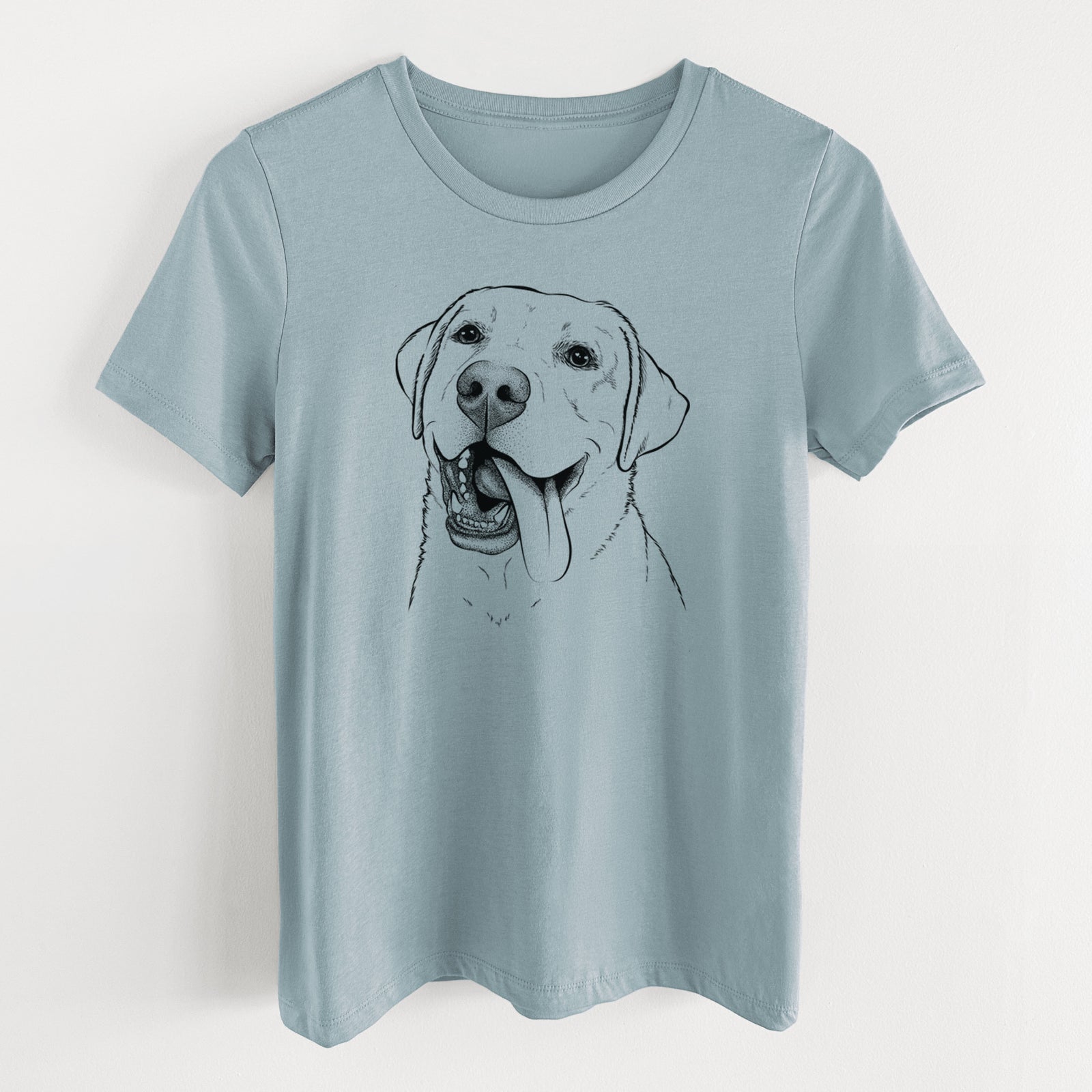 Bare Finn the Labrador Retriever - Women's Lightweight Relaxed Fit 100% Cotton Crewneck