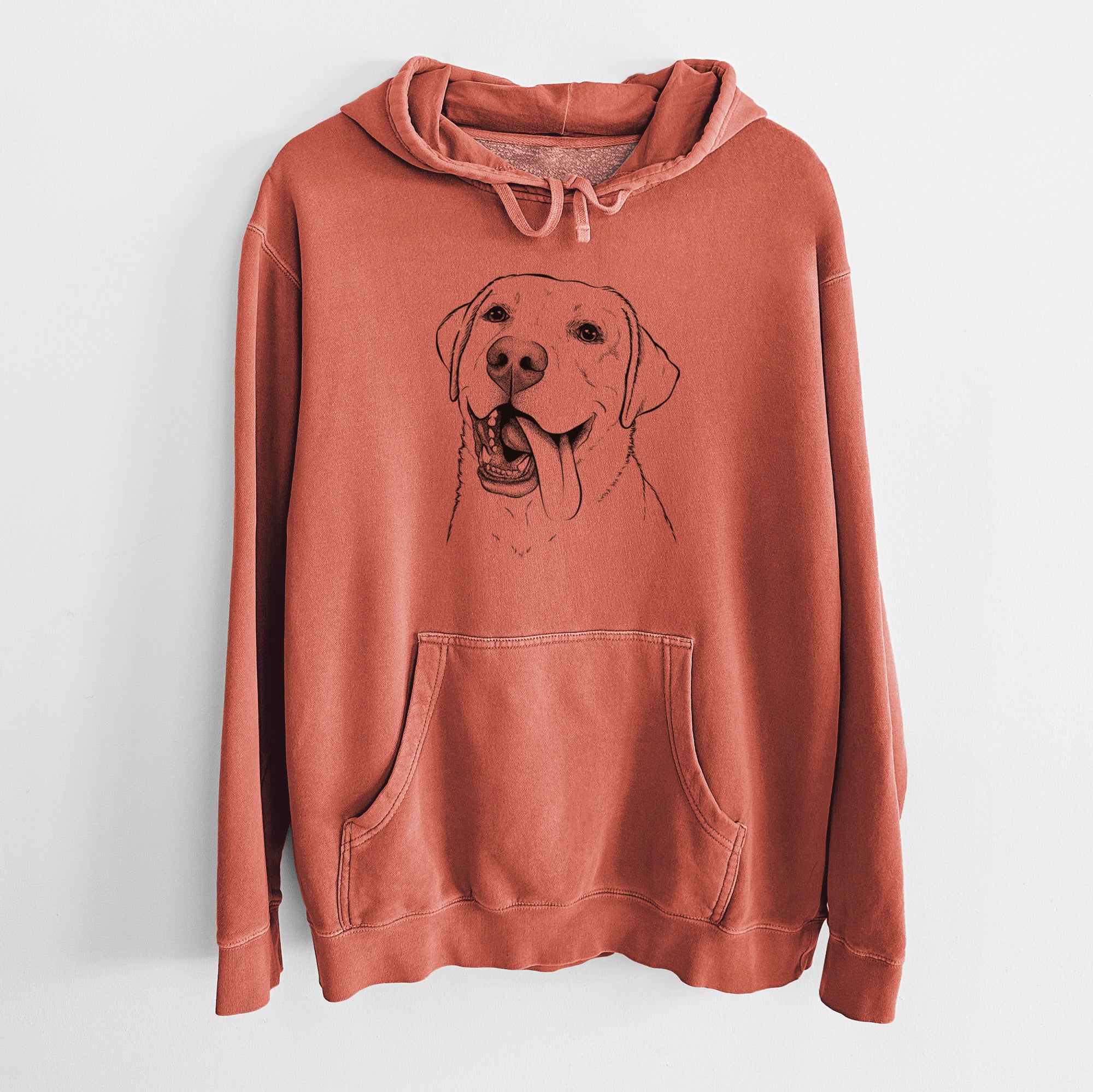 Bare Finn the Labrador Retriever - Unisex Pigment Dyed Hoodie