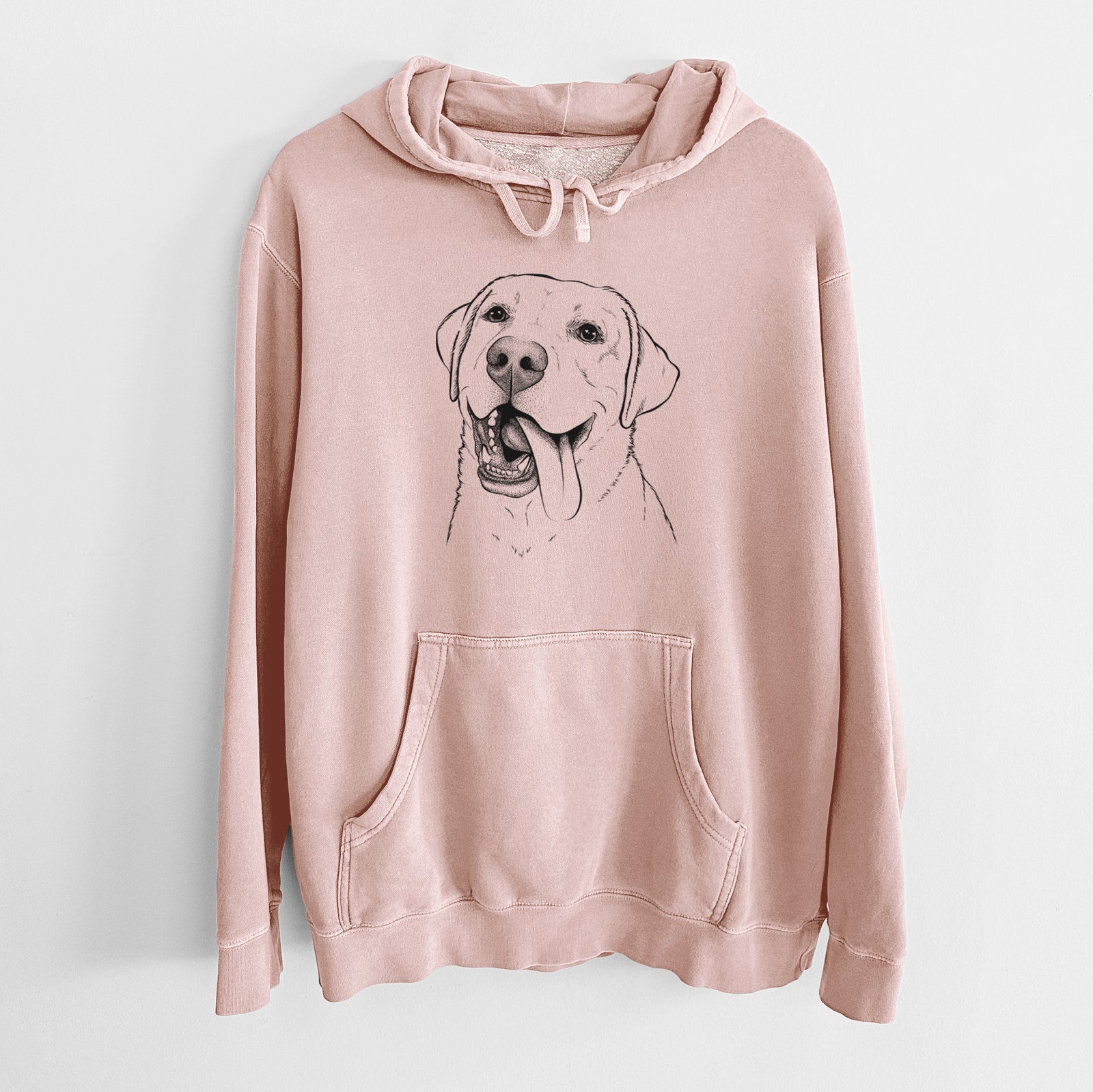 Bare Finn the Labrador Retriever - Unisex Pigment Dyed Hoodie
