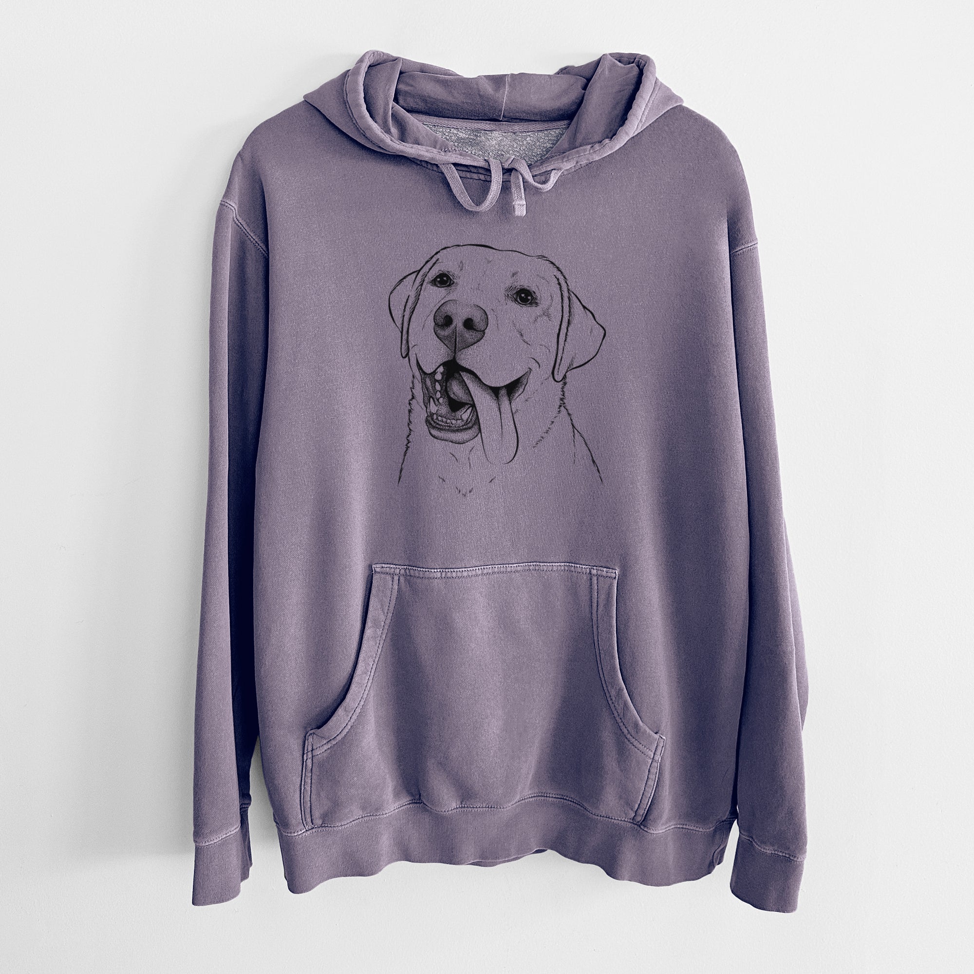 Bare Finn the Labrador Retriever - Unisex Pigment Dyed Hoodie