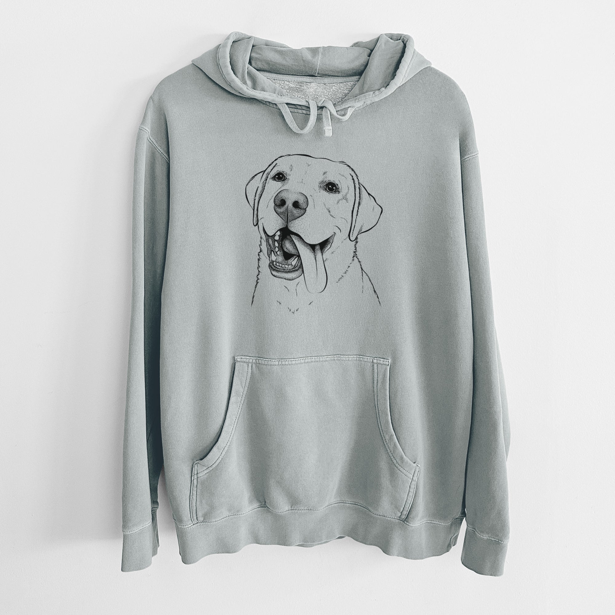 Bare Finn the Labrador Retriever - Unisex Pigment Dyed Hoodie