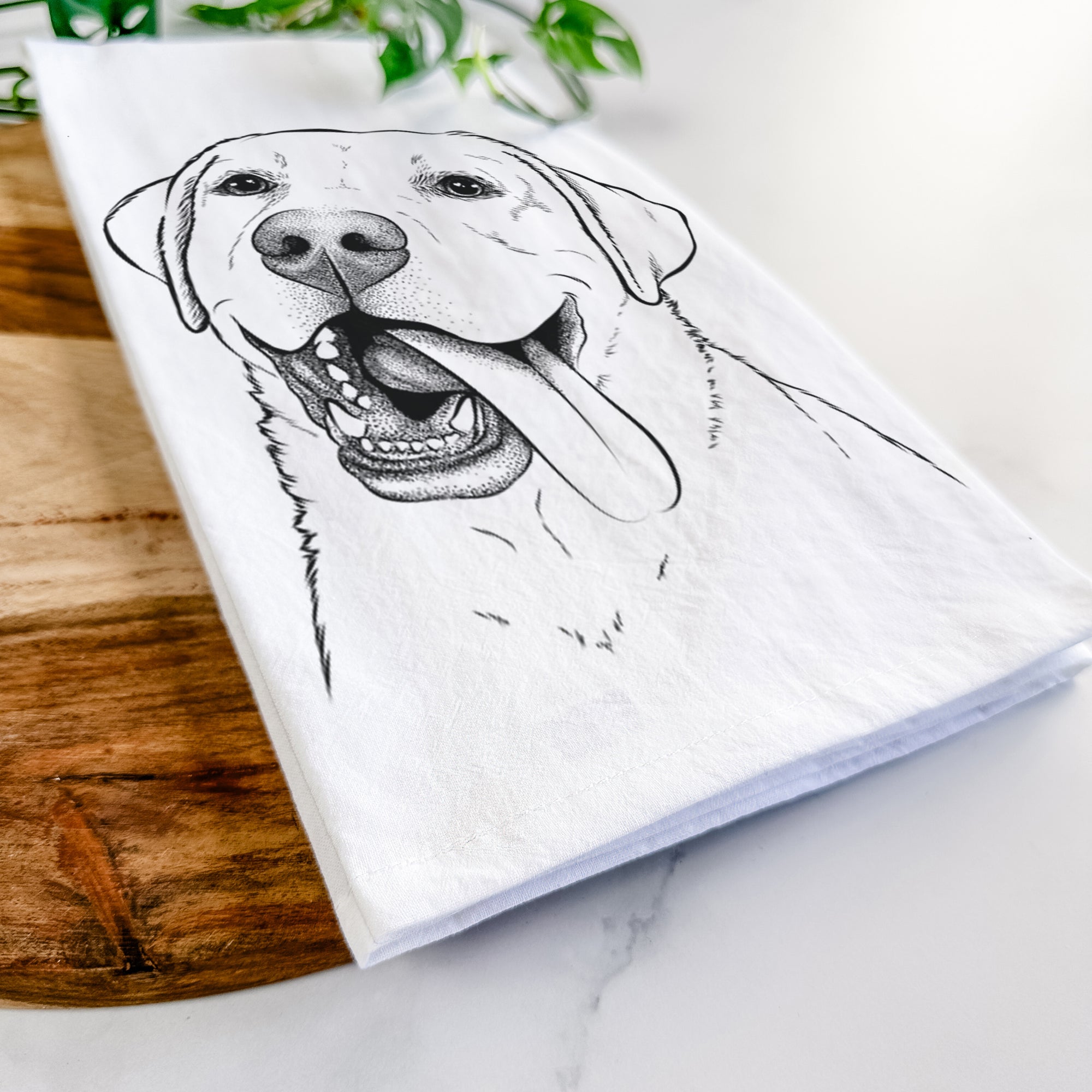 Finn the Labrador Retriever Tea Towel