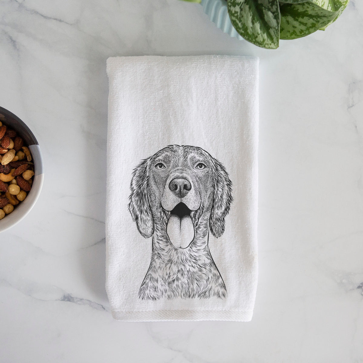 Freddy the English Setter Premium Hand Towel