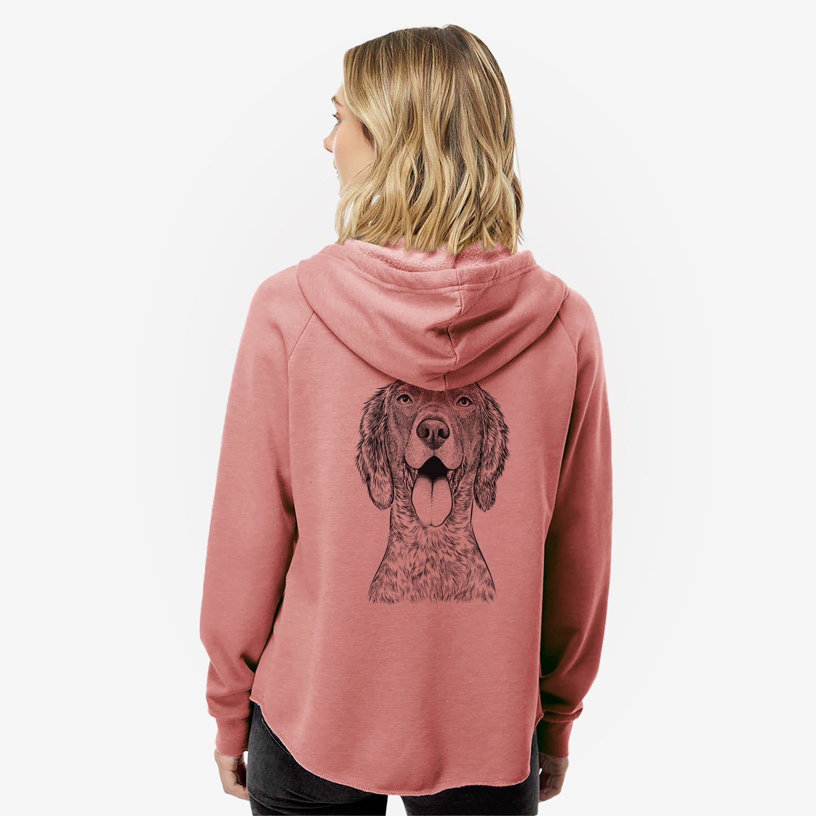 Freddy the English Setter - Women's Cali Wave Zip-Up Sweatshirt