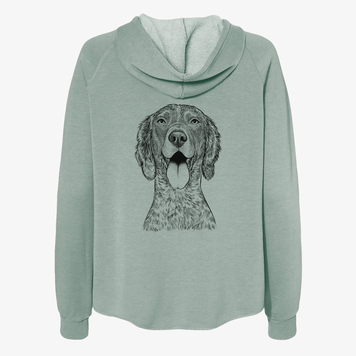 Freddy the English Setter - Women's Cali Wave Zip-Up Sweatshirt
