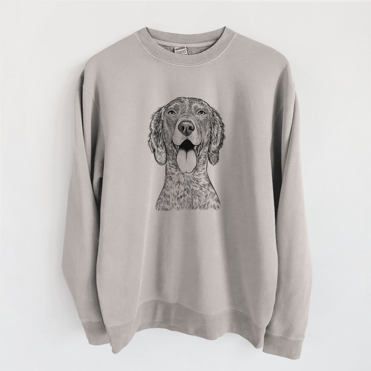 Bare Freddy the English Setter - Unisex Pigment Dyed Crew Sweatshirt