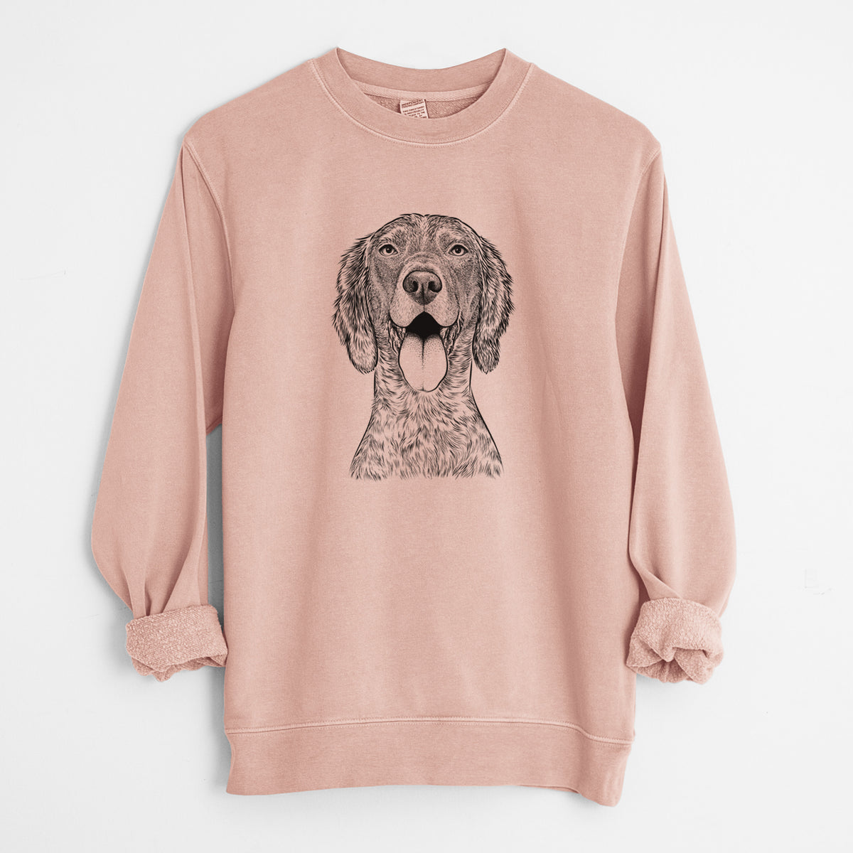 Bare Freddy the English Setter - Unisex Pigment Dyed Crew Sweatshirt