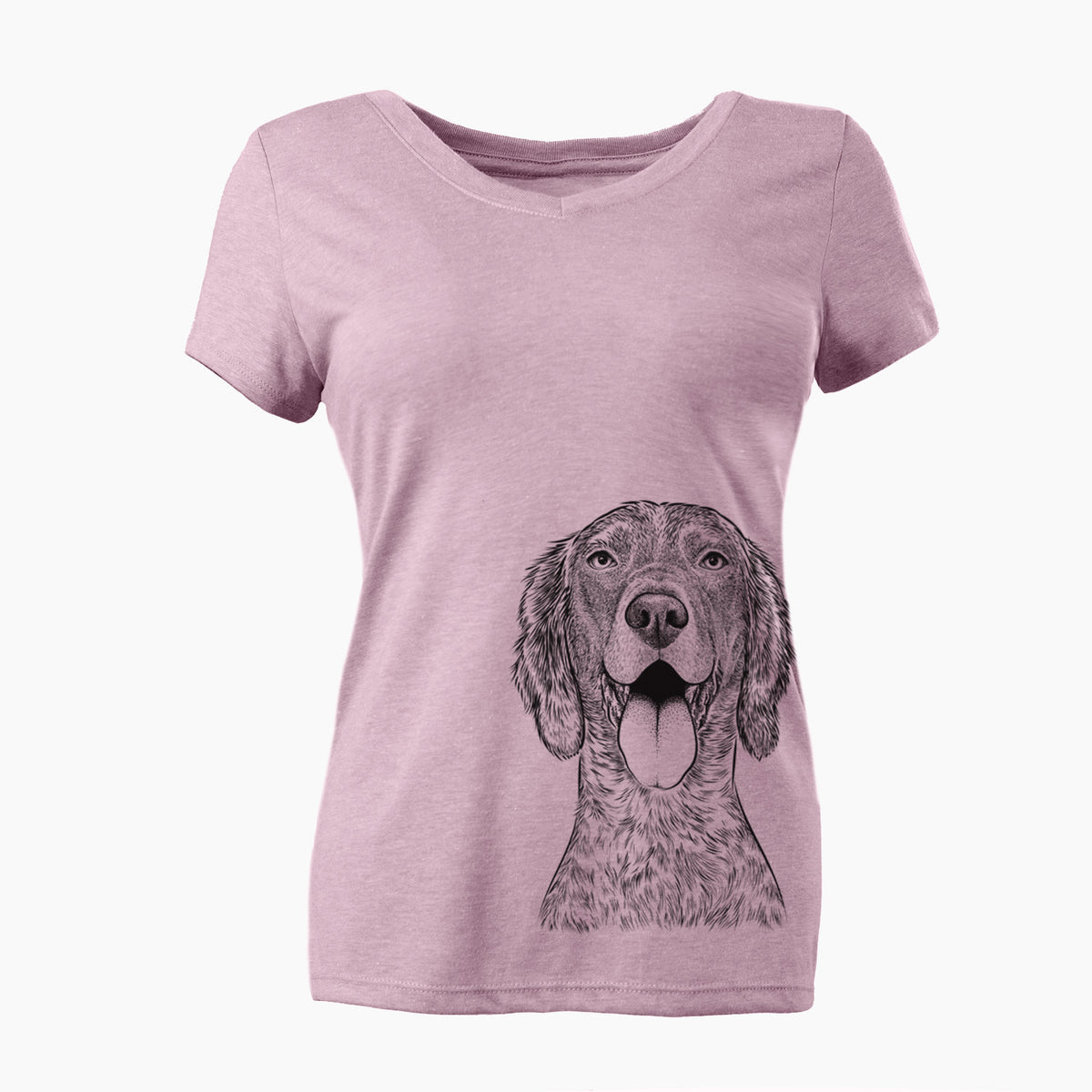 Bare Freddy the English Setter - Women's V-neck Shirt