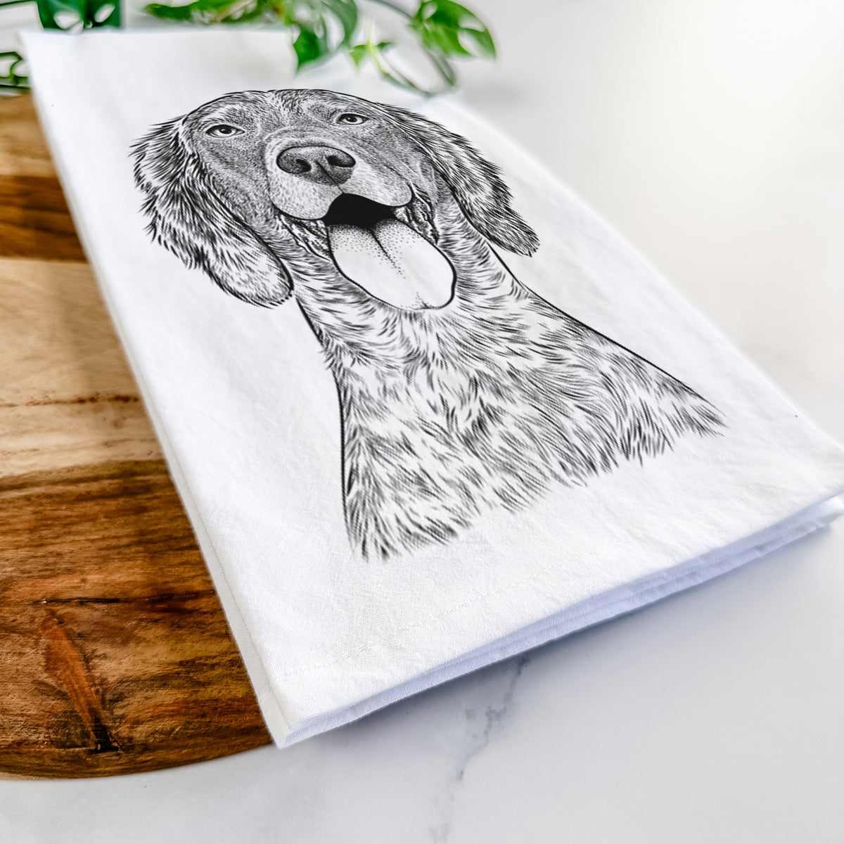 Freddy the English Setter Tea Towel