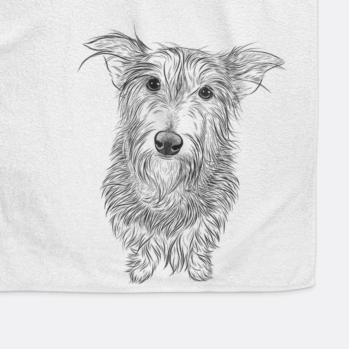 Frida Doggo the Rescue Terrier Mix Premium Hand Towel
