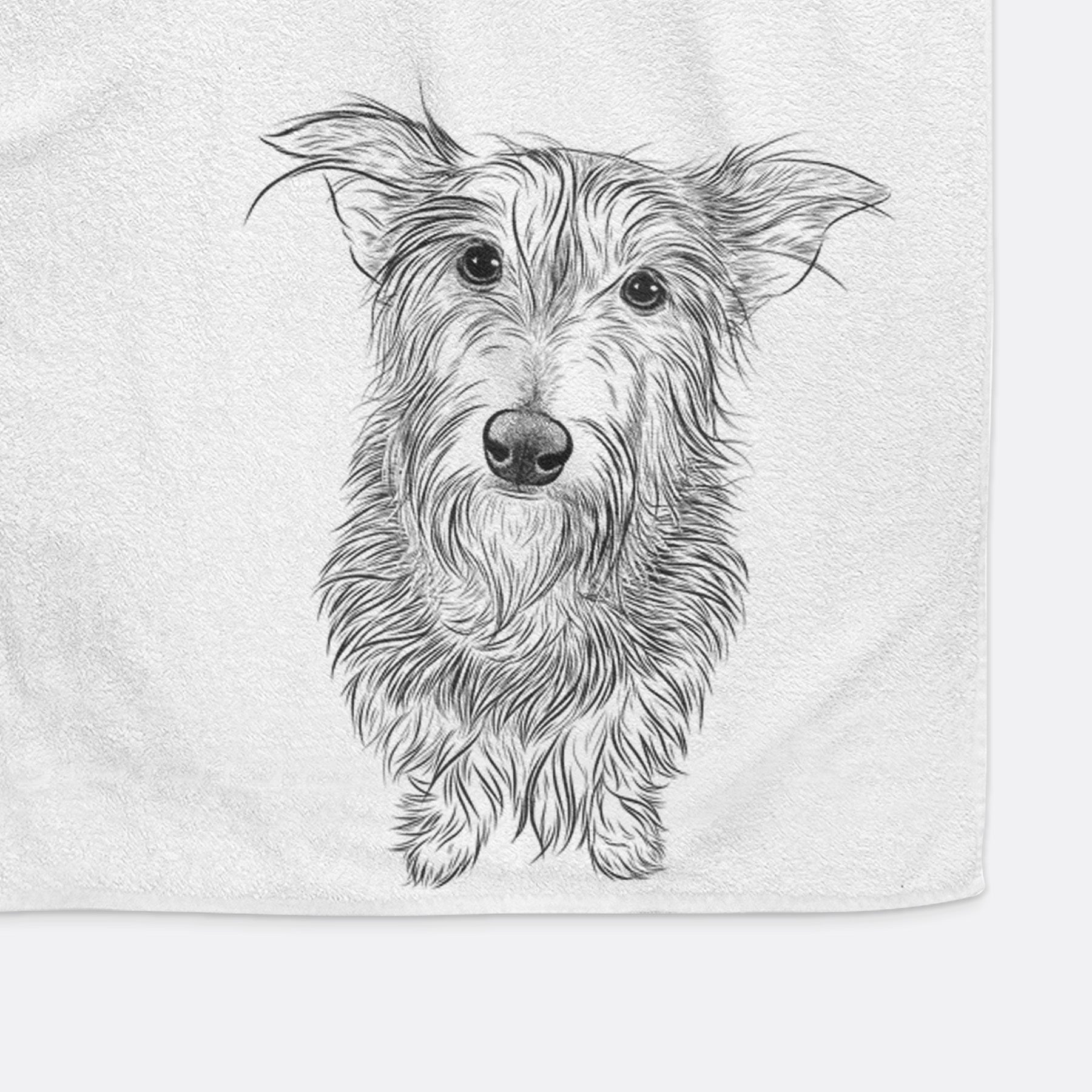 Frida Doggo the Rescue Terrier Mix Premium Hand Towel