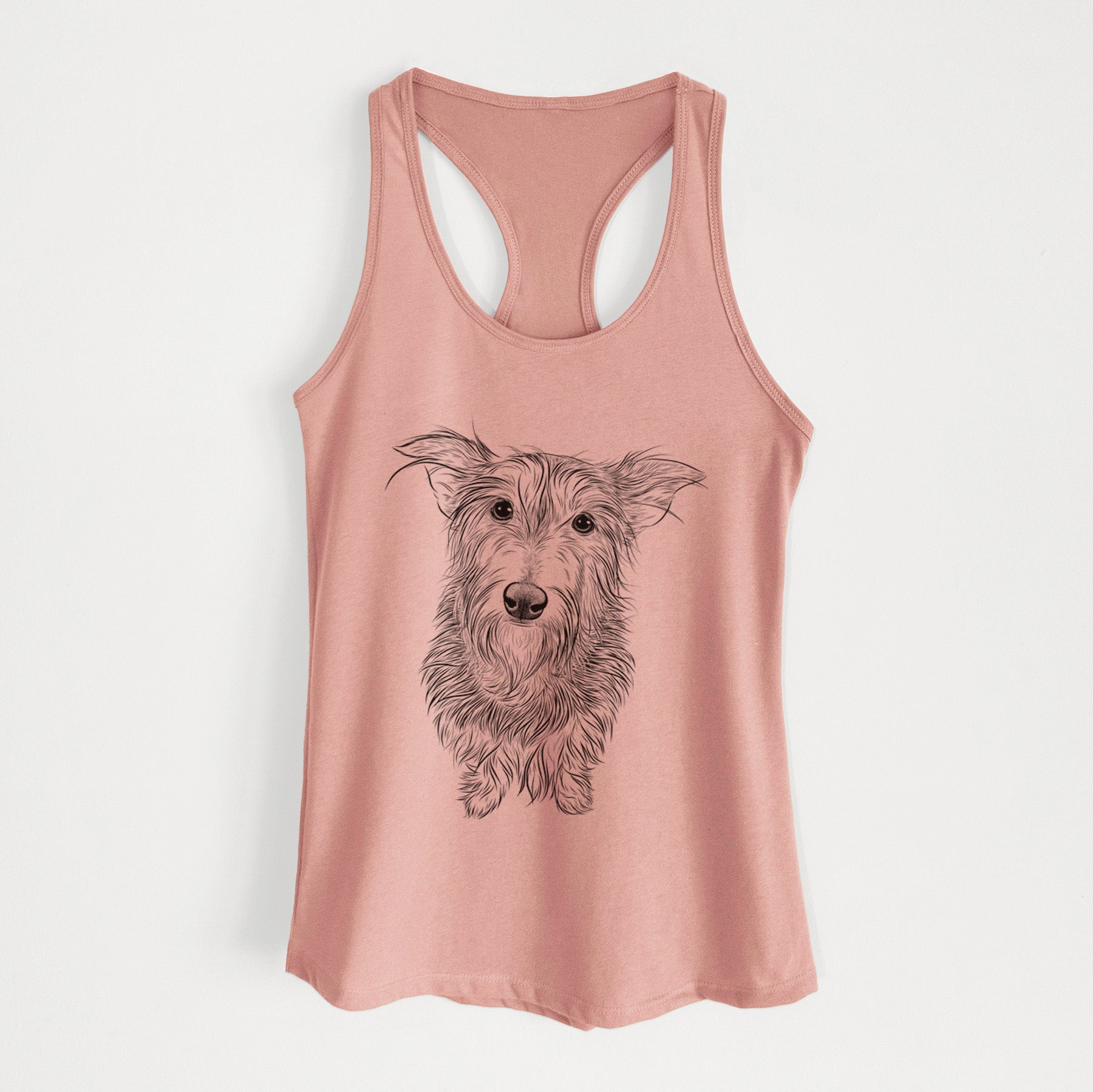 Frida Doggo the Rescue Terrier Mix - Women's Racerback Tanktop