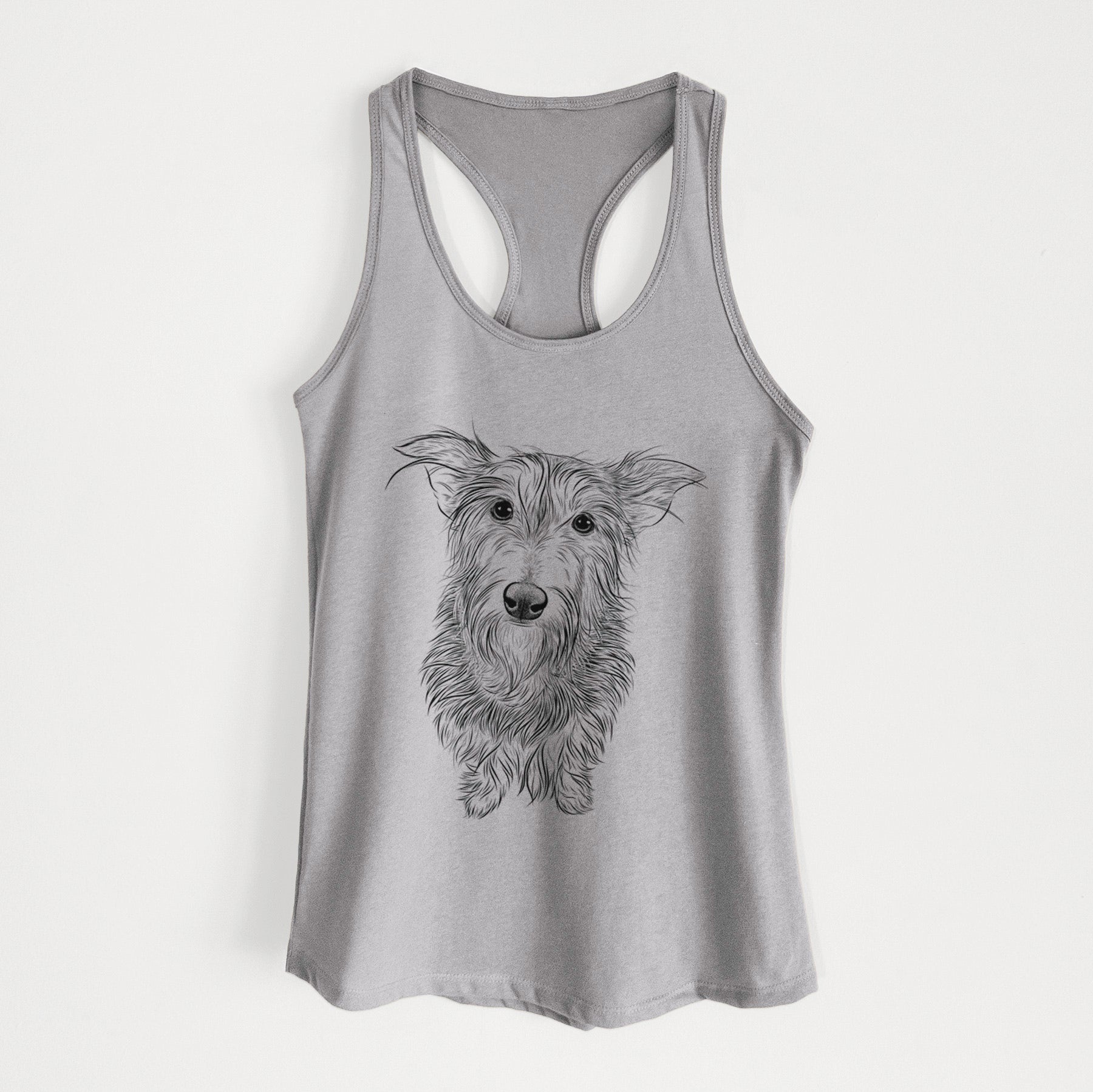 Frida Doggo the Rescue Terrier Mix - Women's Racerback Tanktop