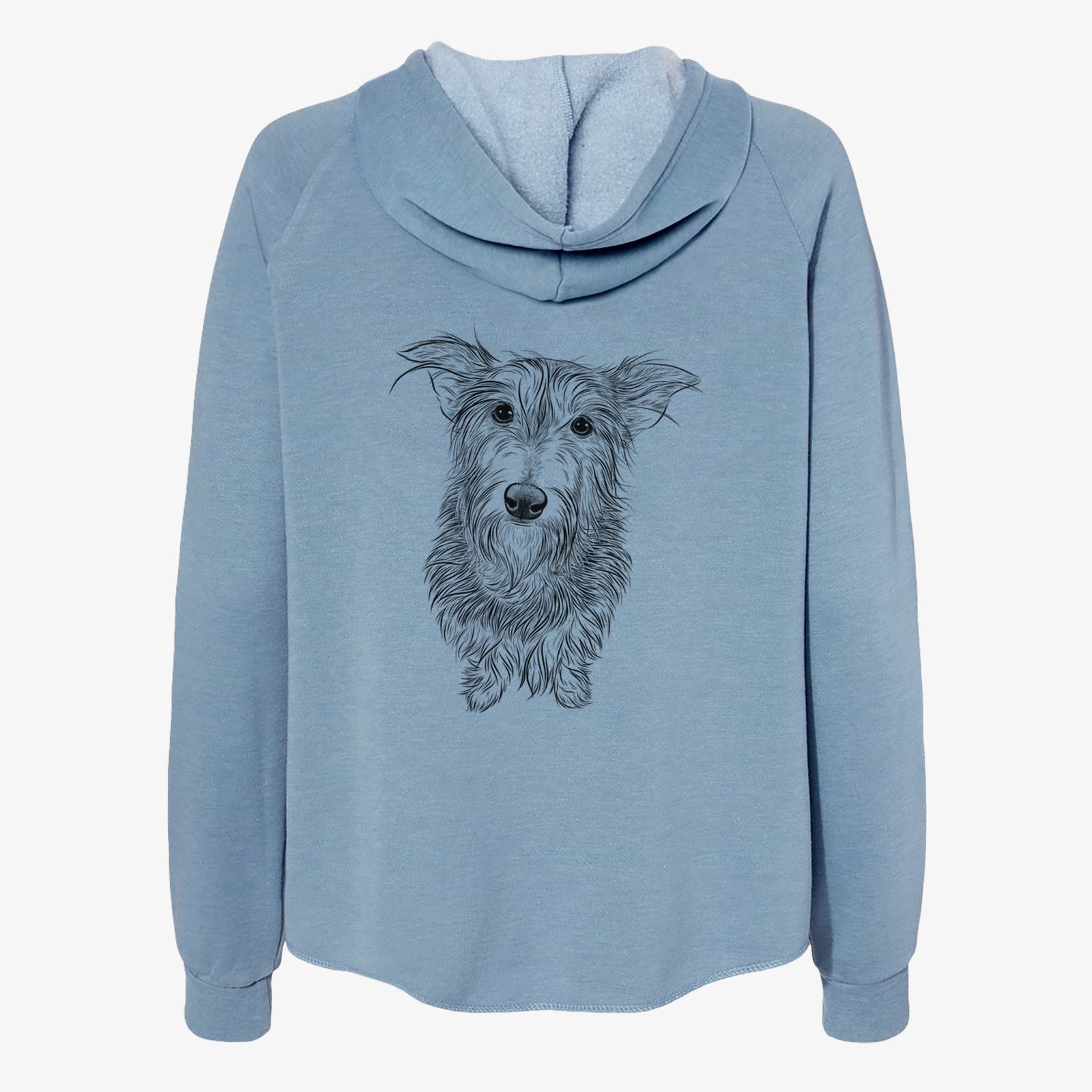 Frida Doggo the Rescue Terrier Mix - Women's Cali Wave Zip-Up Sweatshirt