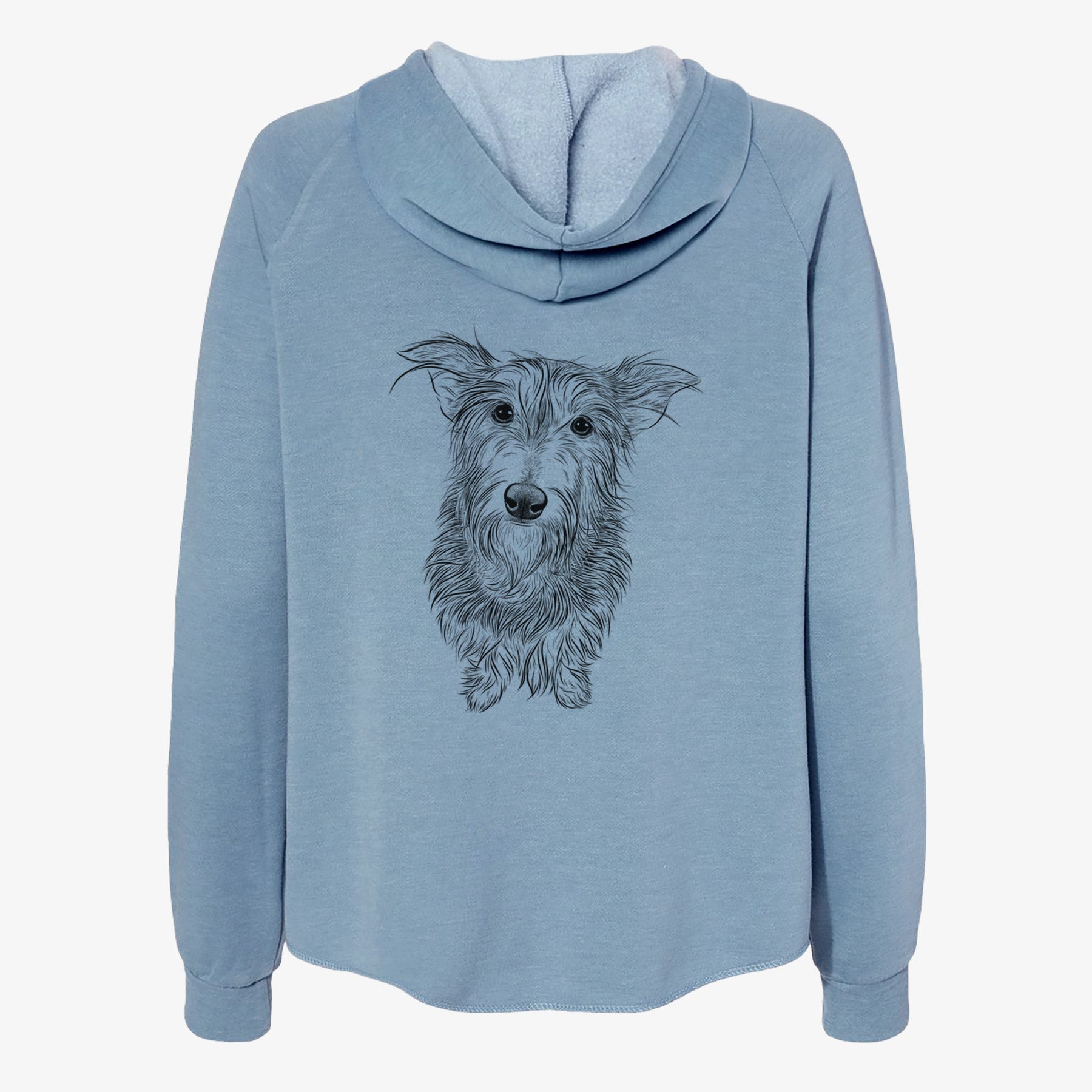 Frida Doggo the Rescue Terrier Mix - Women's Cali Wave Zip-Up Sweatshirt