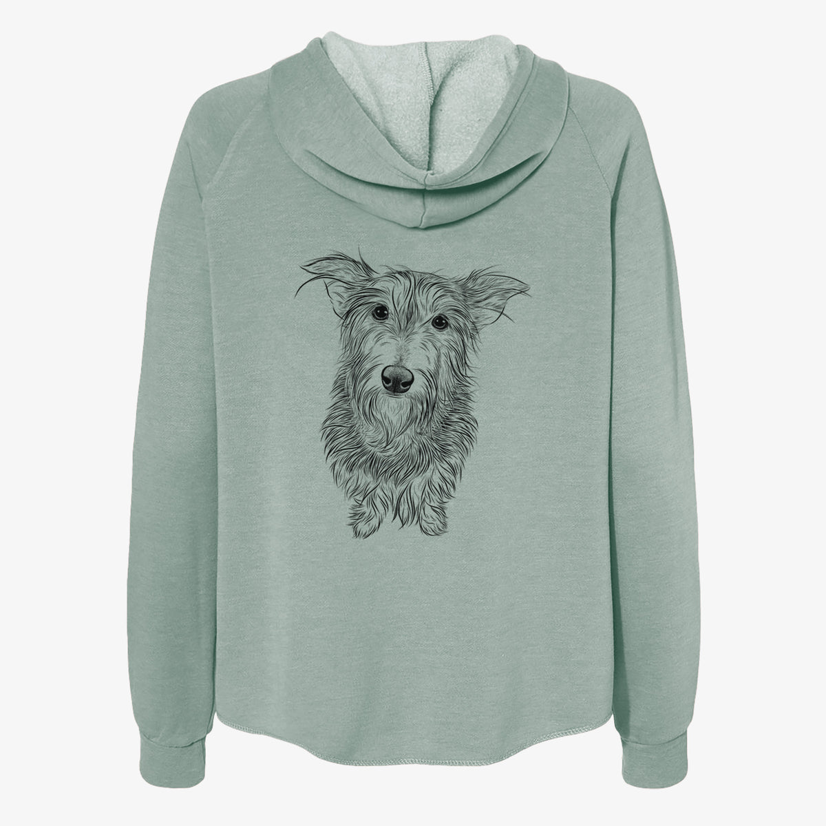 Frida Doggo the Rescue Terrier Mix - Women's Cali Wave Zip-Up Sweatshirt