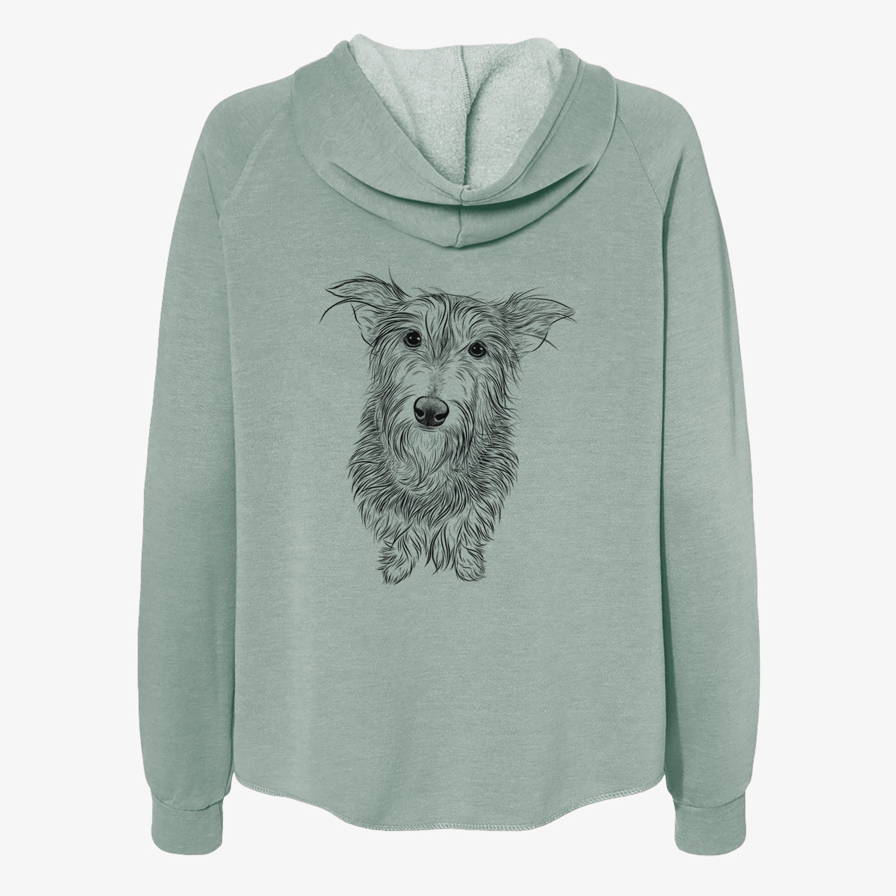 Frida Doggo the Rescue Terrier Mix - Women's Cali Wave Zip-Up Sweatshirt