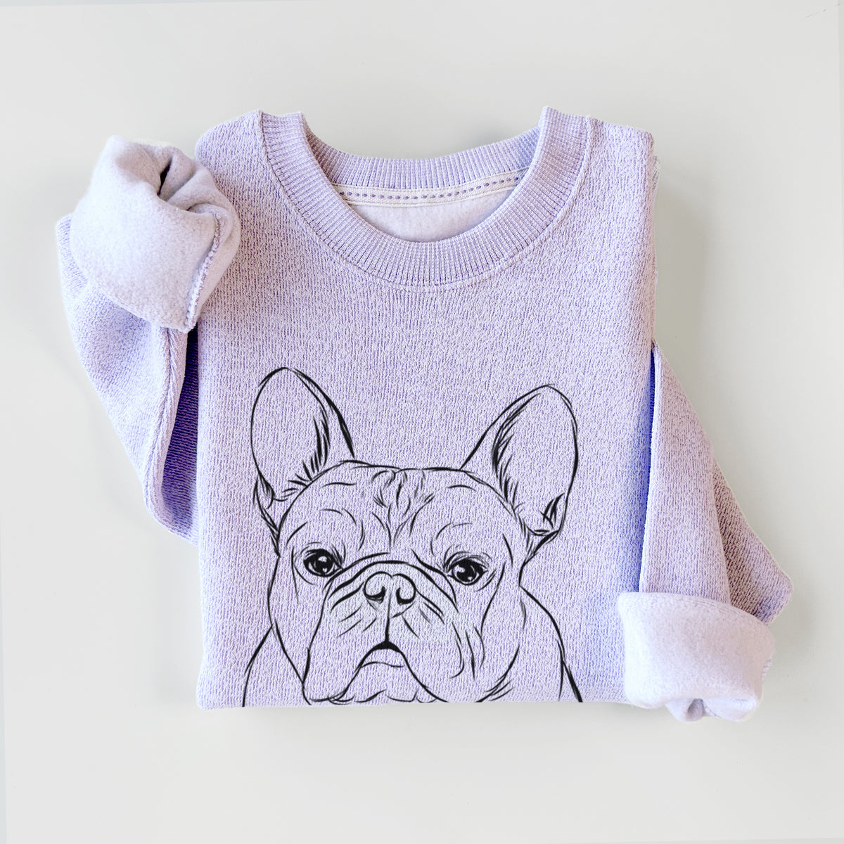 Fudge the French Bulldog - Knit Sweatshirt