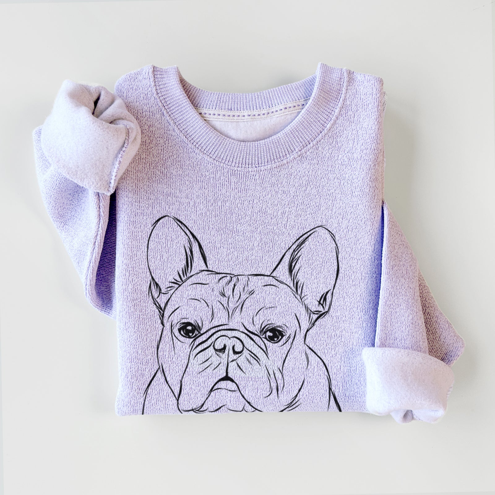 Fudge the French Bulldog - Knit Sweatshirt