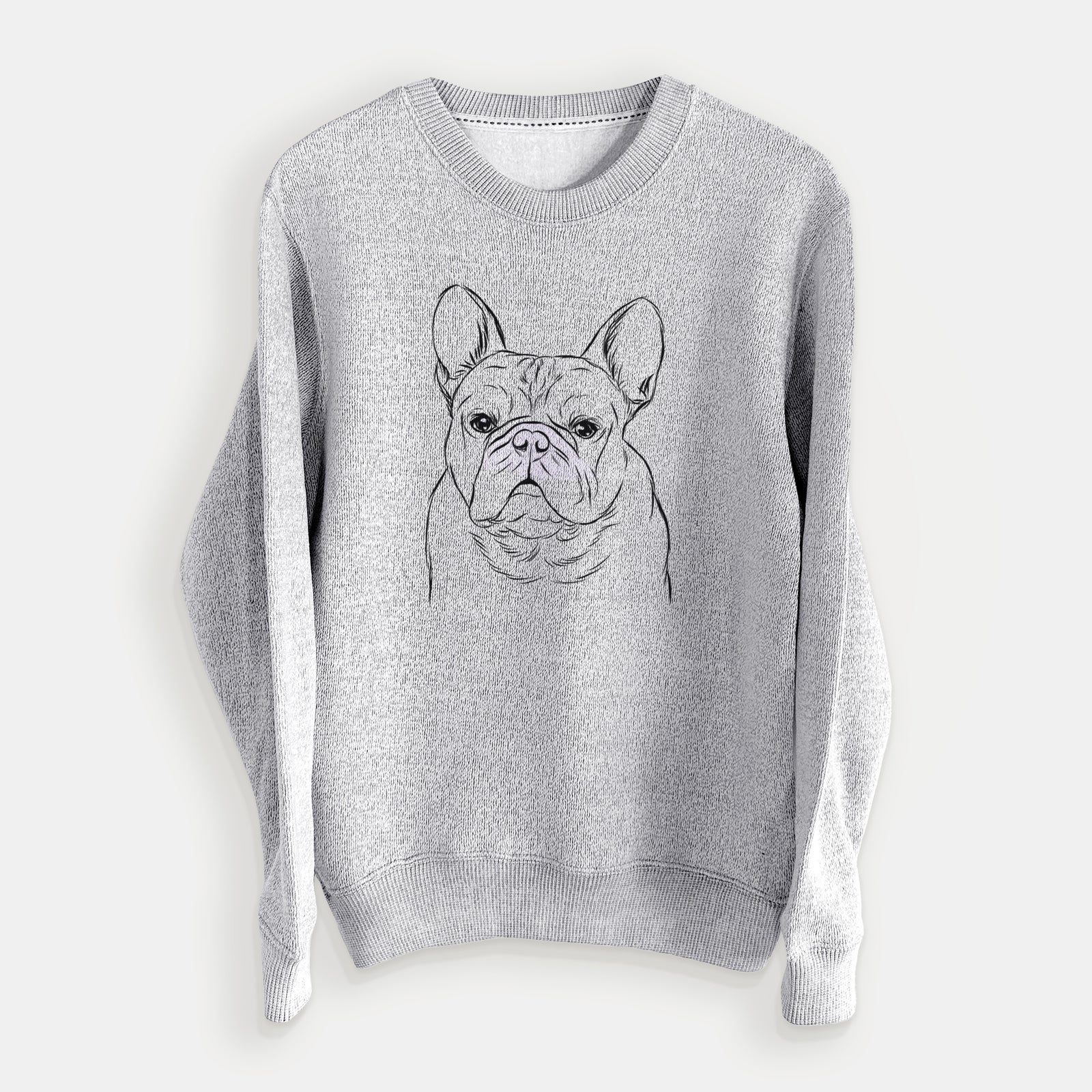 Fudge the French Bulldog - Knit Sweatshirt