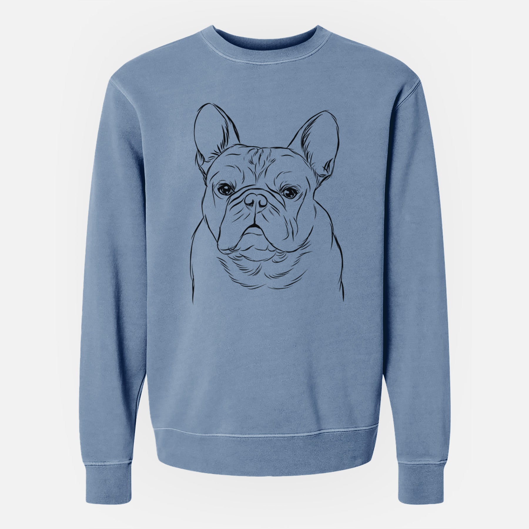 Bare Fudge the French Bulldog - Unisex Pigment Dyed Crew Sweatshirt