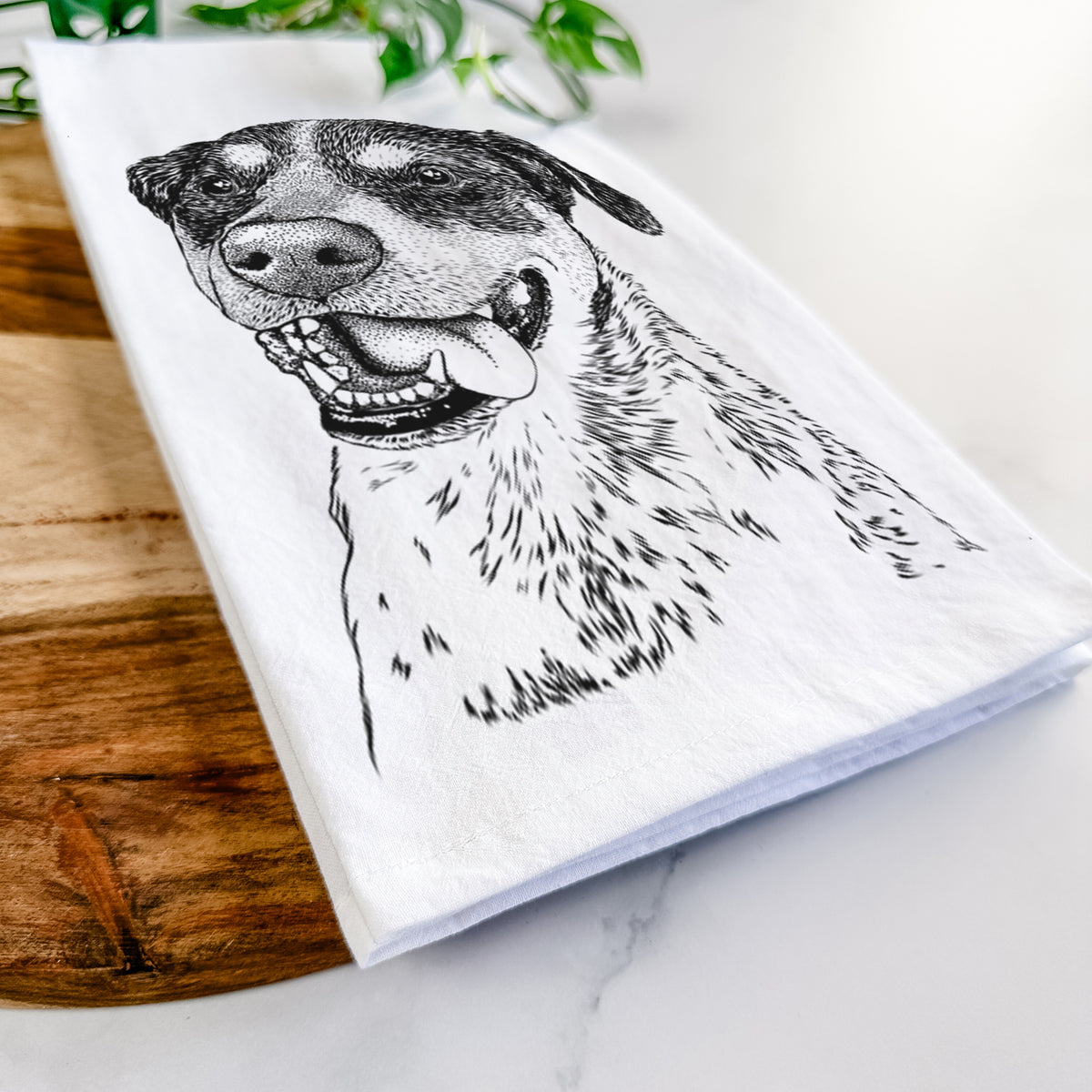 Gerti the Mixed Breed Tea Towel
