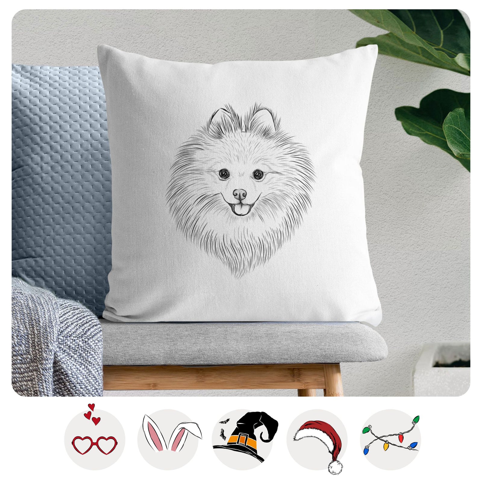 GiGi the Pomeranian - Throw Pillow Cover