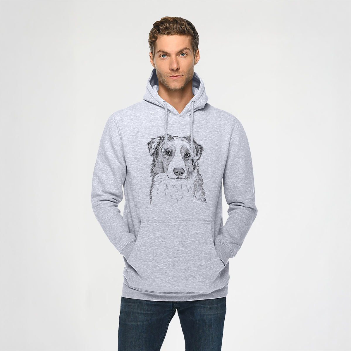 Ginger the Australian Shepherd- Heavyweight Fleece Hoodie