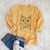 Bare Ginger Tom the Tabby Cat - Men's Heavyweight 100% Cotton Long Sleeve