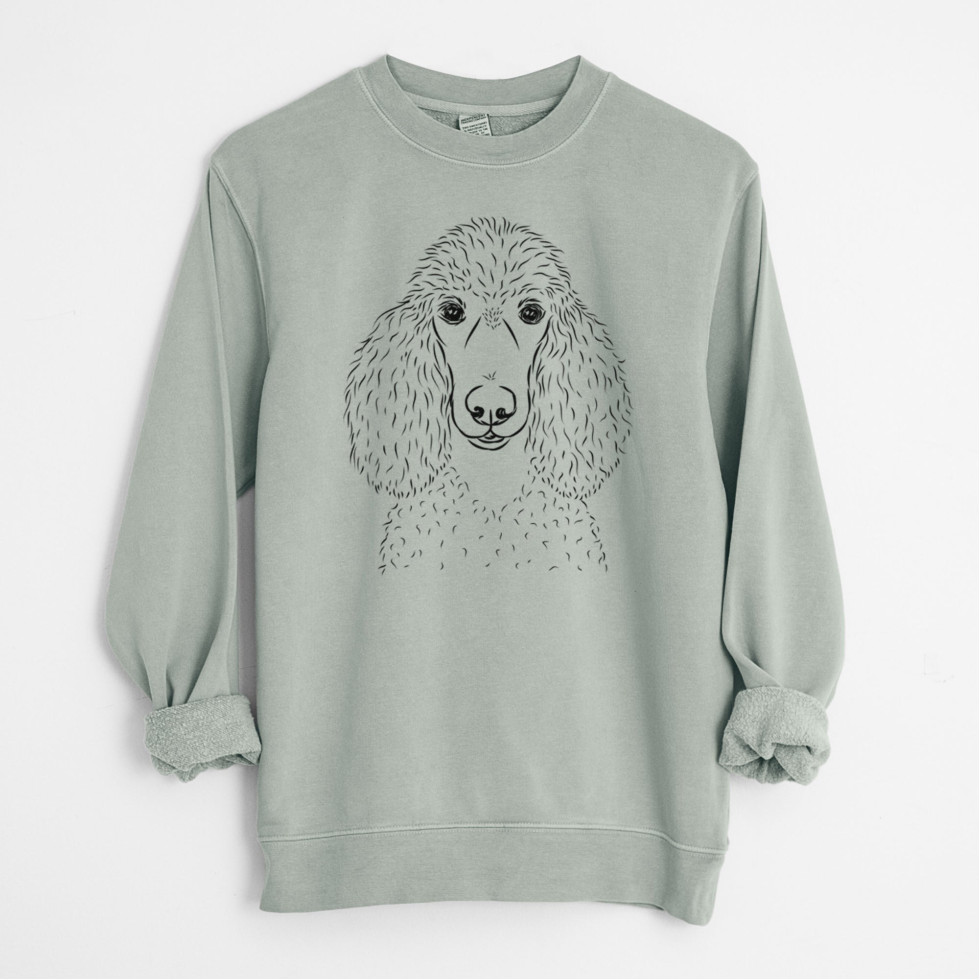 Bare Giovanni the Poodle - Unisex Pigment Dyed Crew Sweatshirt