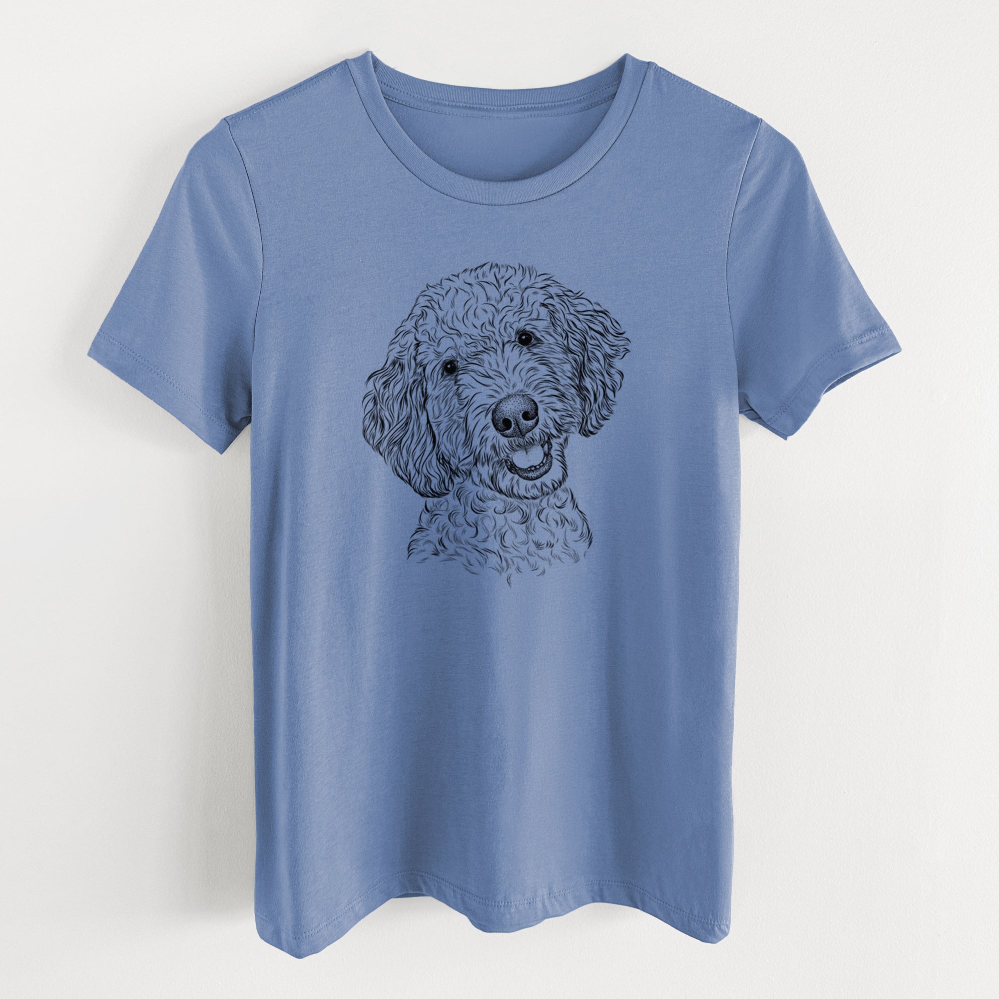 Bare Gizmo the Goldendoodle - Women's Lightweight Relaxed Fit 100% Cotton Crewneck